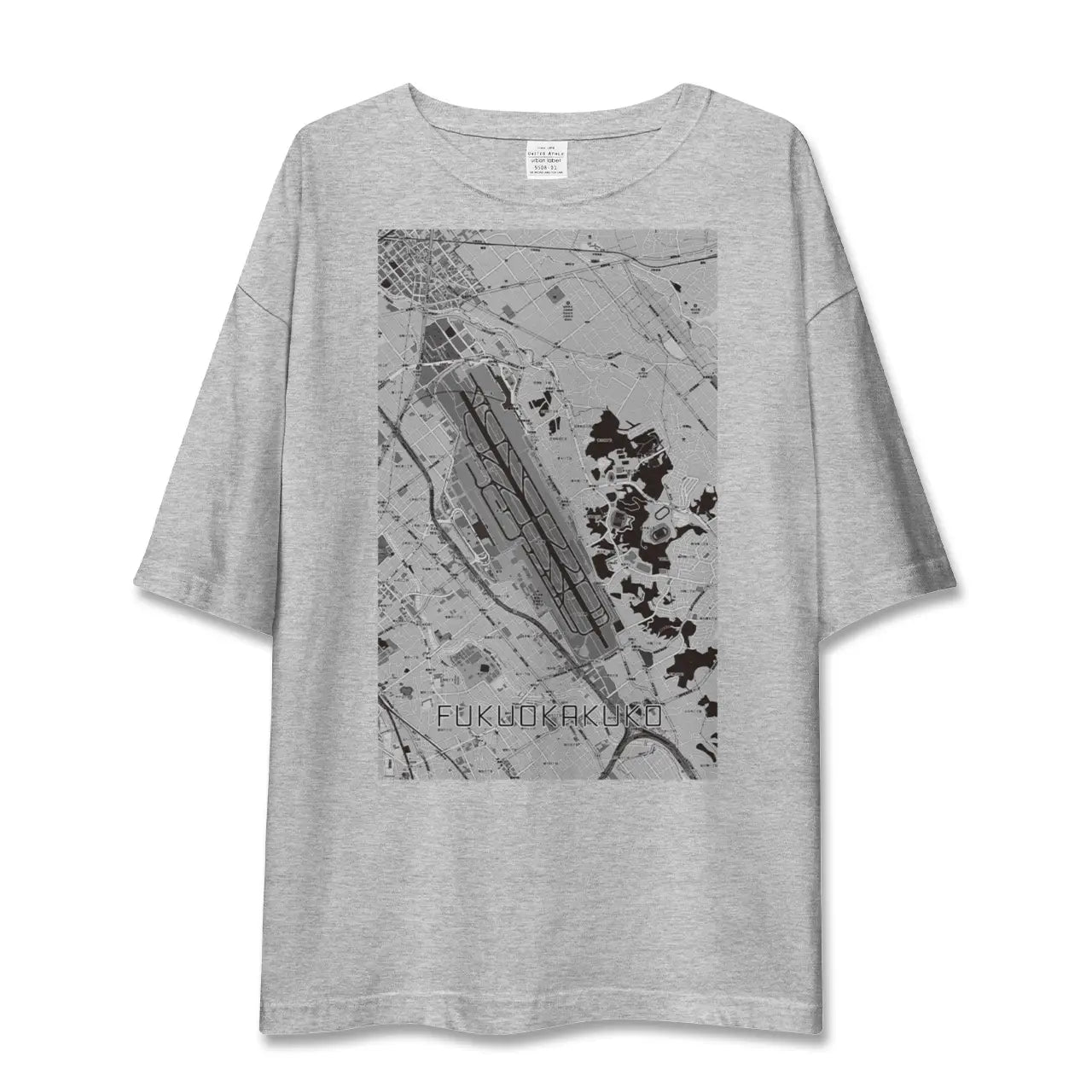 【福岡空港(福岡県)】地図柄ビッグシルエットTシャツ