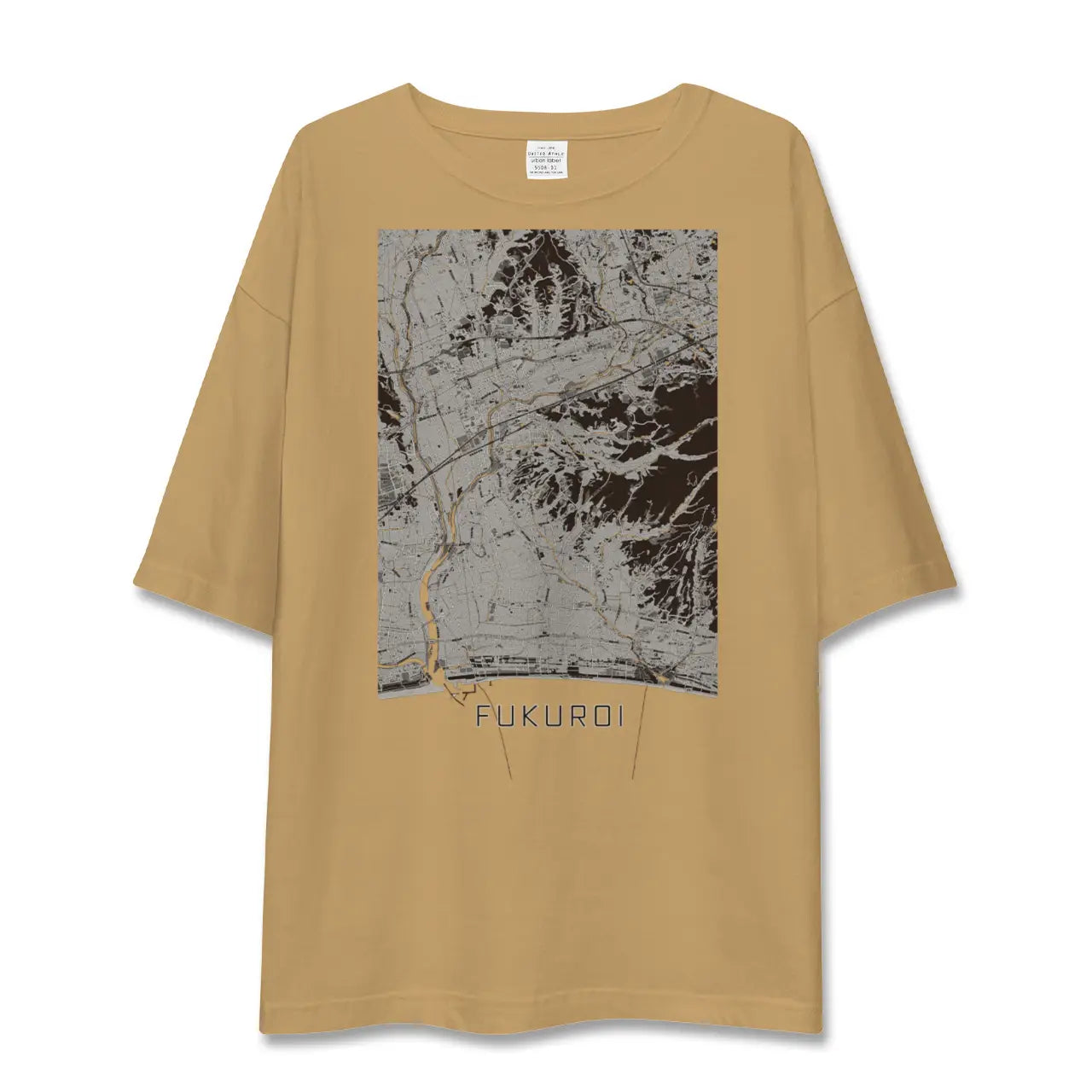 【袋井(静岡県)】地図柄ビッグシルエットTシャツ