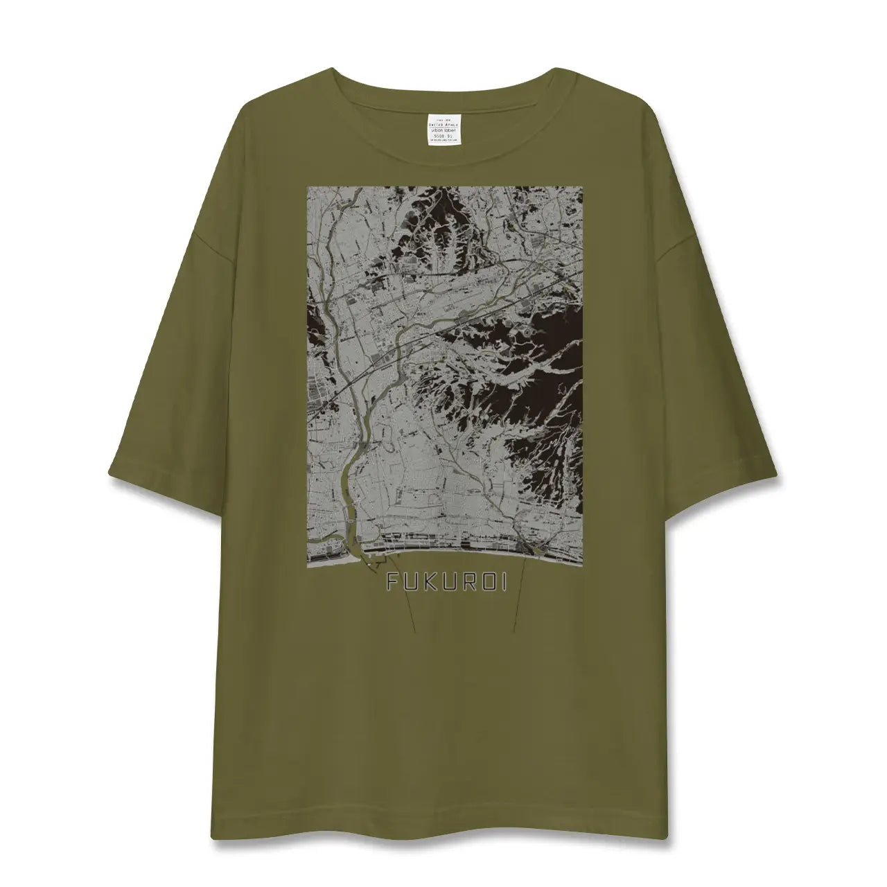 【袋井(静岡県)】地図柄ビッグシルエットTシャツ