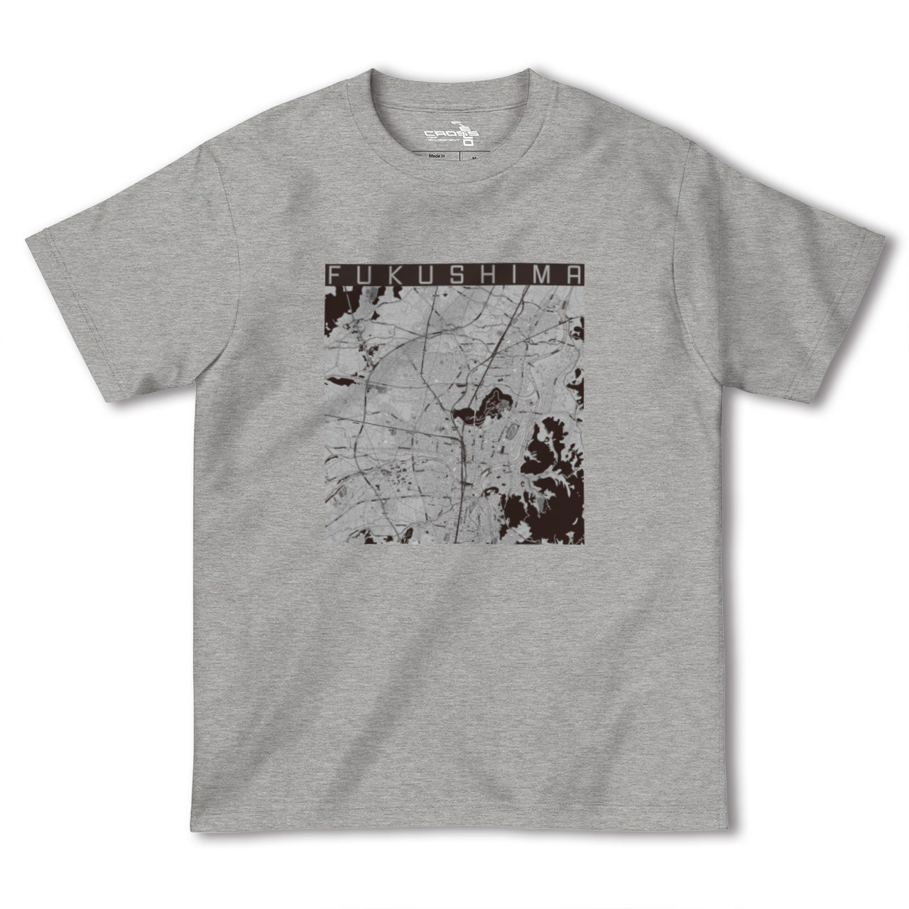 【福島(福島県)】地図柄ヘビーウェイトTシャツ