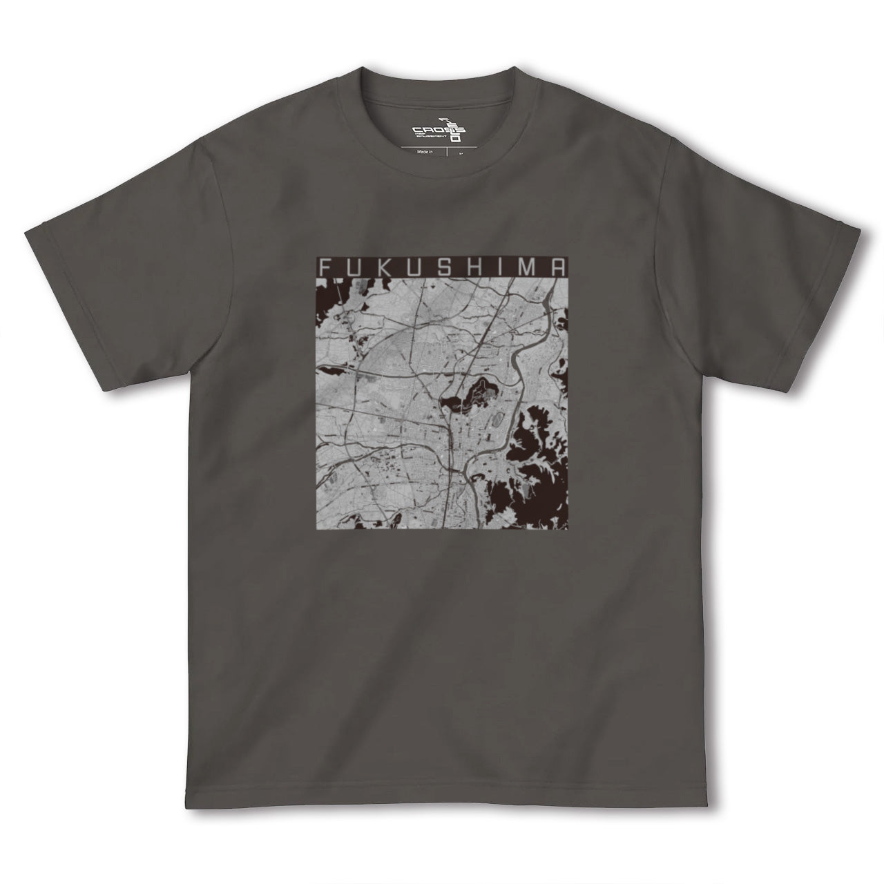 【福島(福島県)】地図柄ヘビーウェイトTシャツ