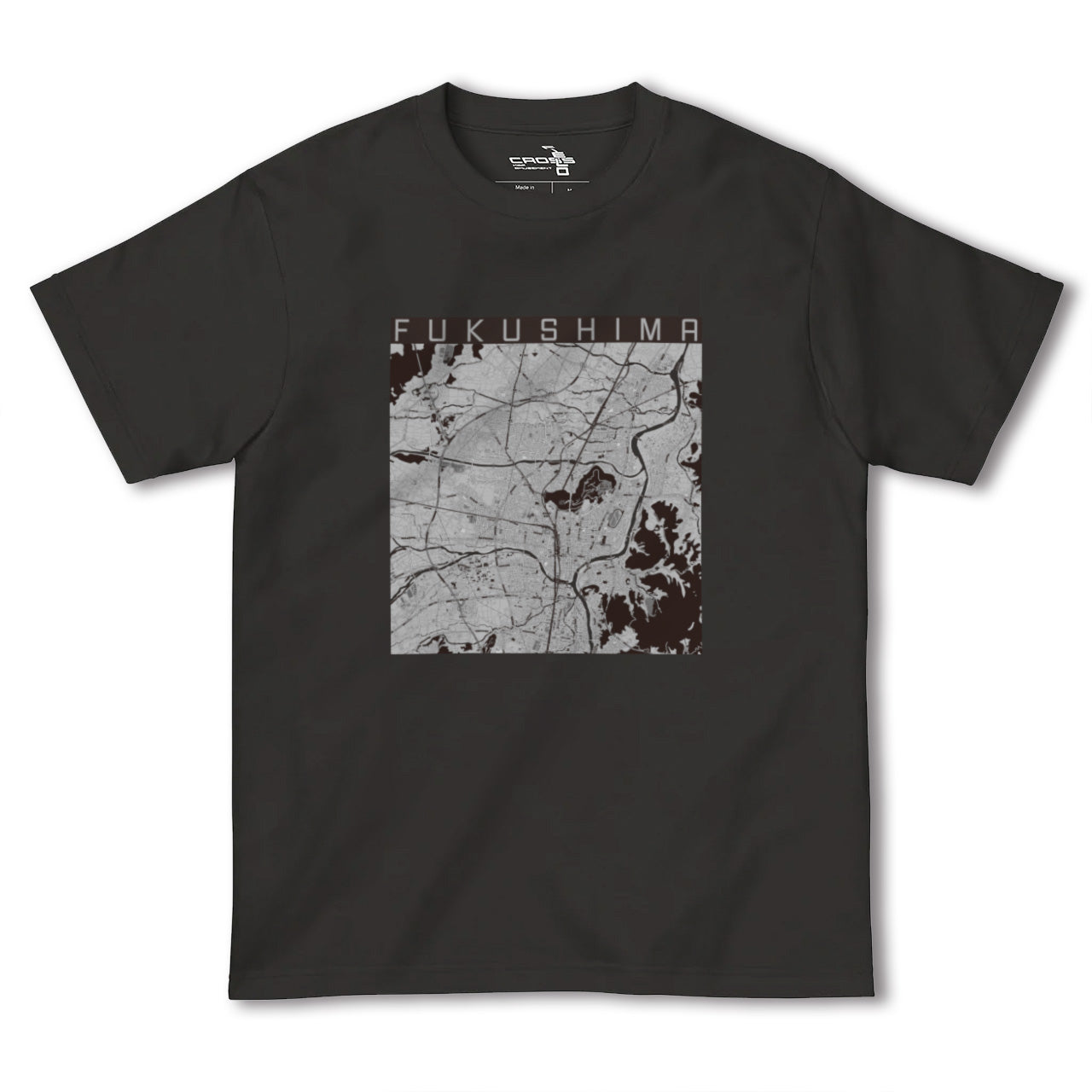 【福島(福島県)】地図柄ヘビーウェイトTシャツ