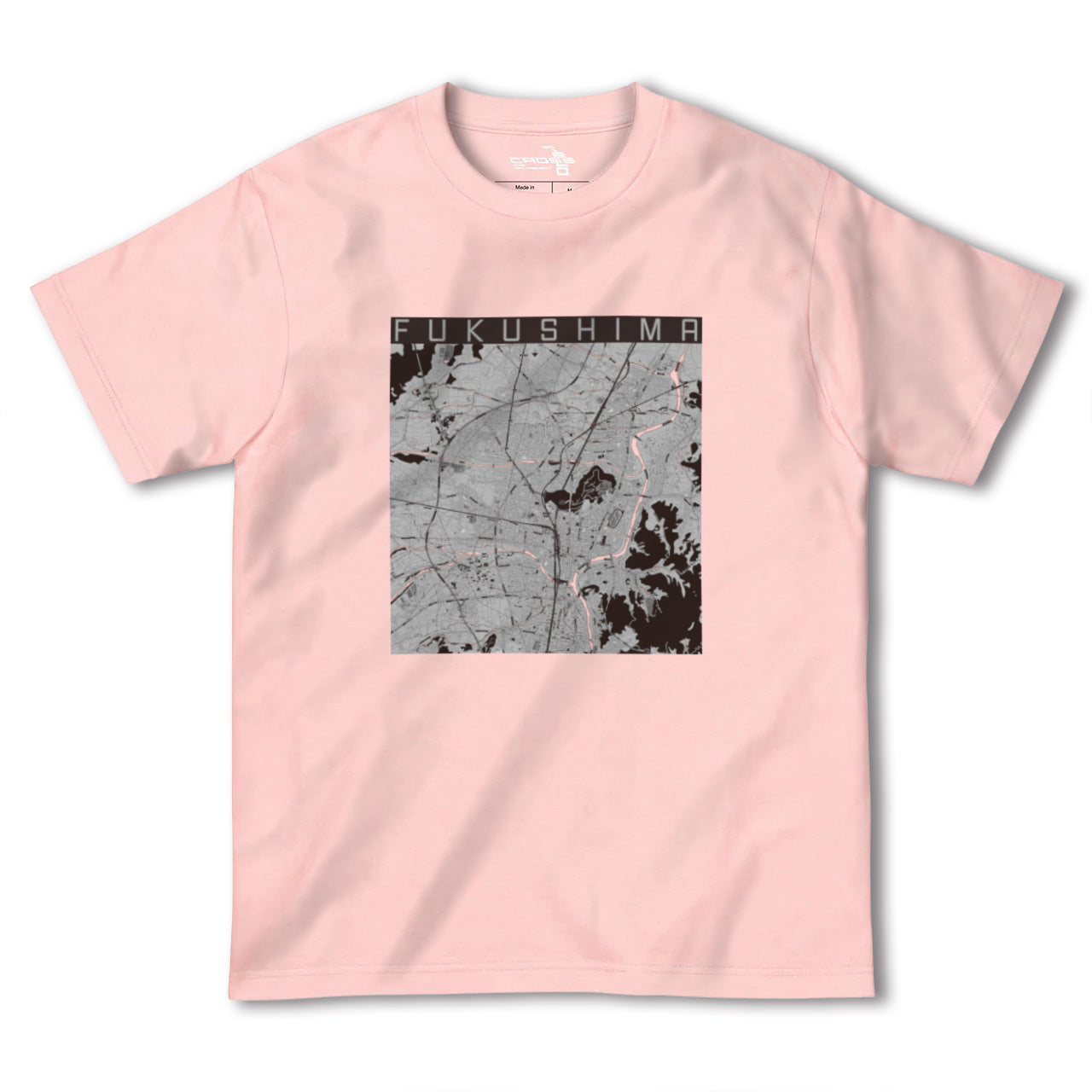 【福島(福島県)】地図柄ヘビーウェイトTシャツ