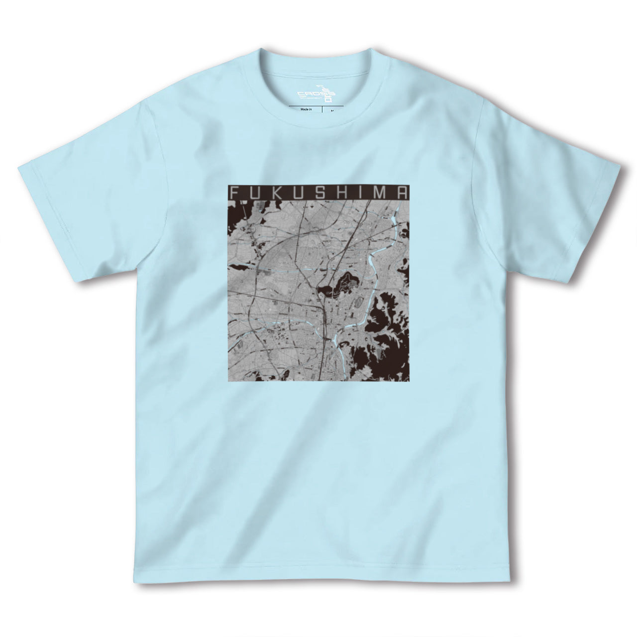 【福島(福島県)】地図柄ヘビーウェイトTシャツ