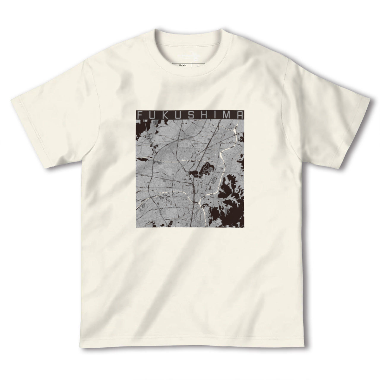 【福島(福島県)】地図柄ヘビーウェイトTシャツ