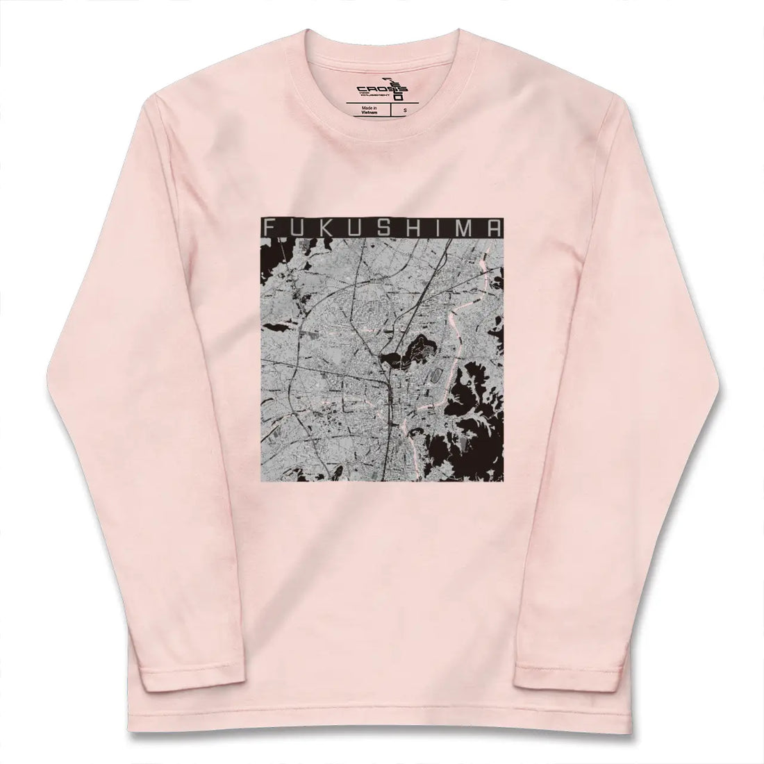 【福島(福島県)】地図柄ロングスリーブTシャツ