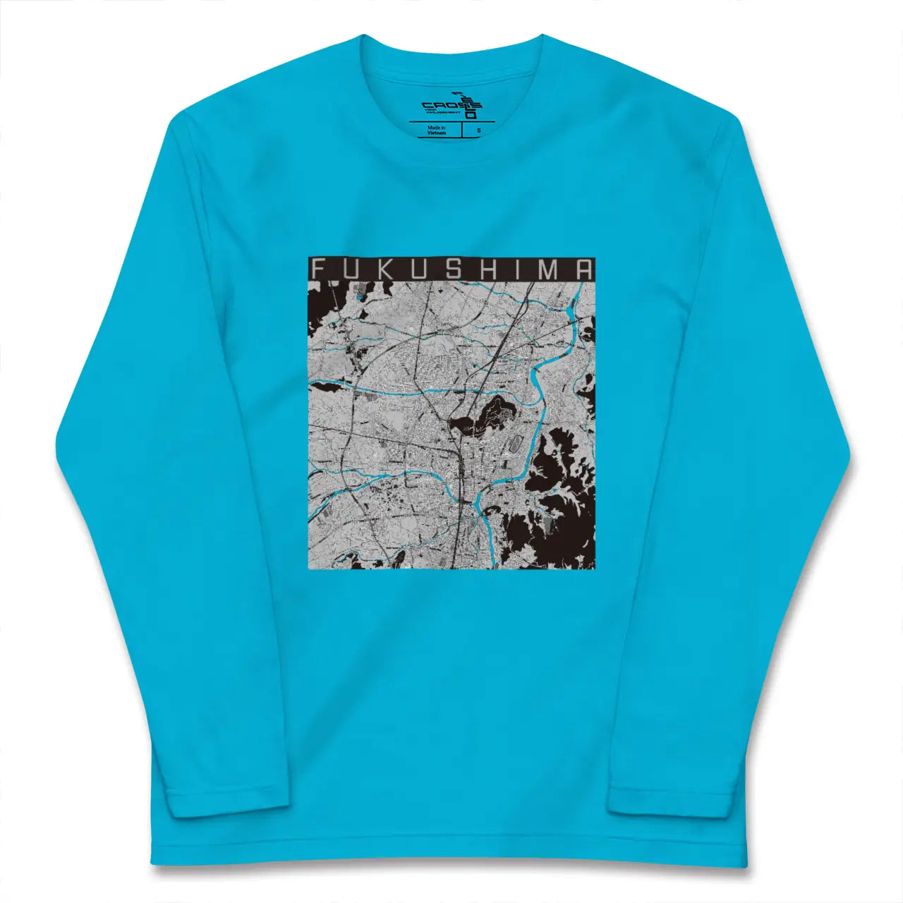 【福島(福島県)】地図柄ロングスリーブTシャツ