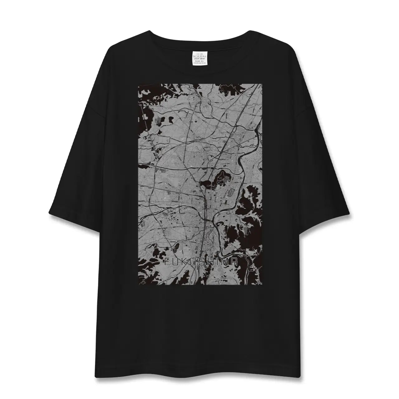 【福島(福島県)】地図柄ビッグシルエットTシャツ