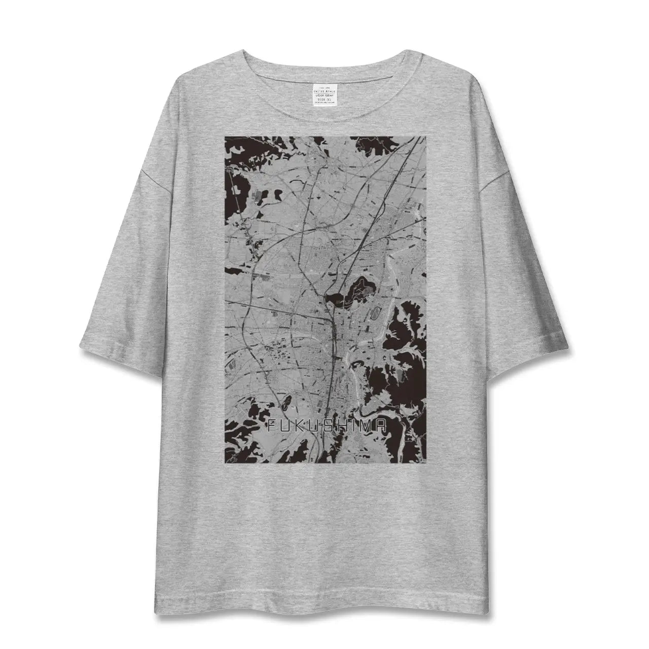 【福島(福島県)】地図柄ビッグシルエットTシャツ