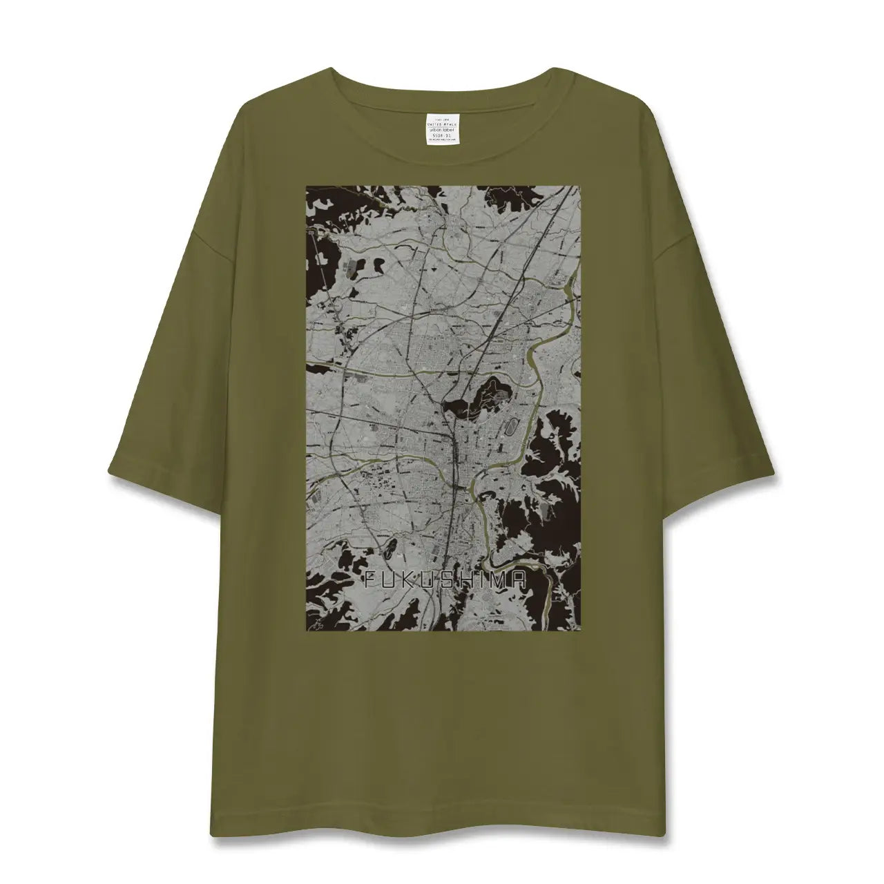 【福島(福島県)】地図柄ビッグシルエットTシャツ