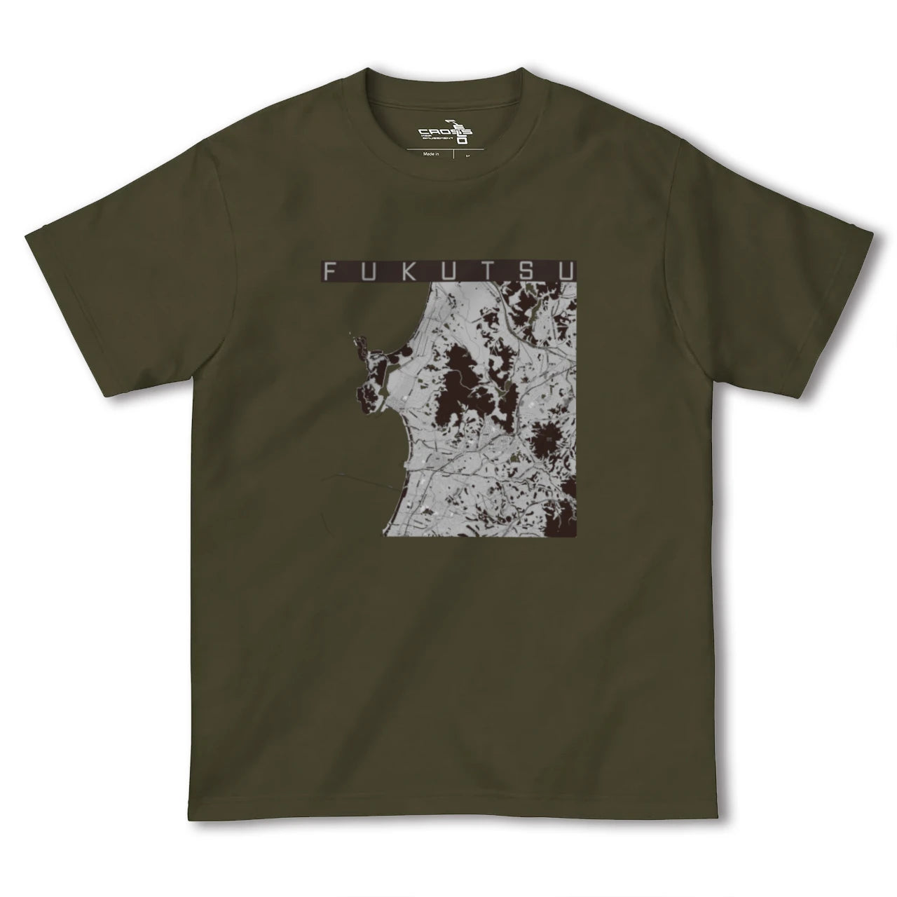 【福津(福岡県)】地図柄ヘビーウェイトTシャツ