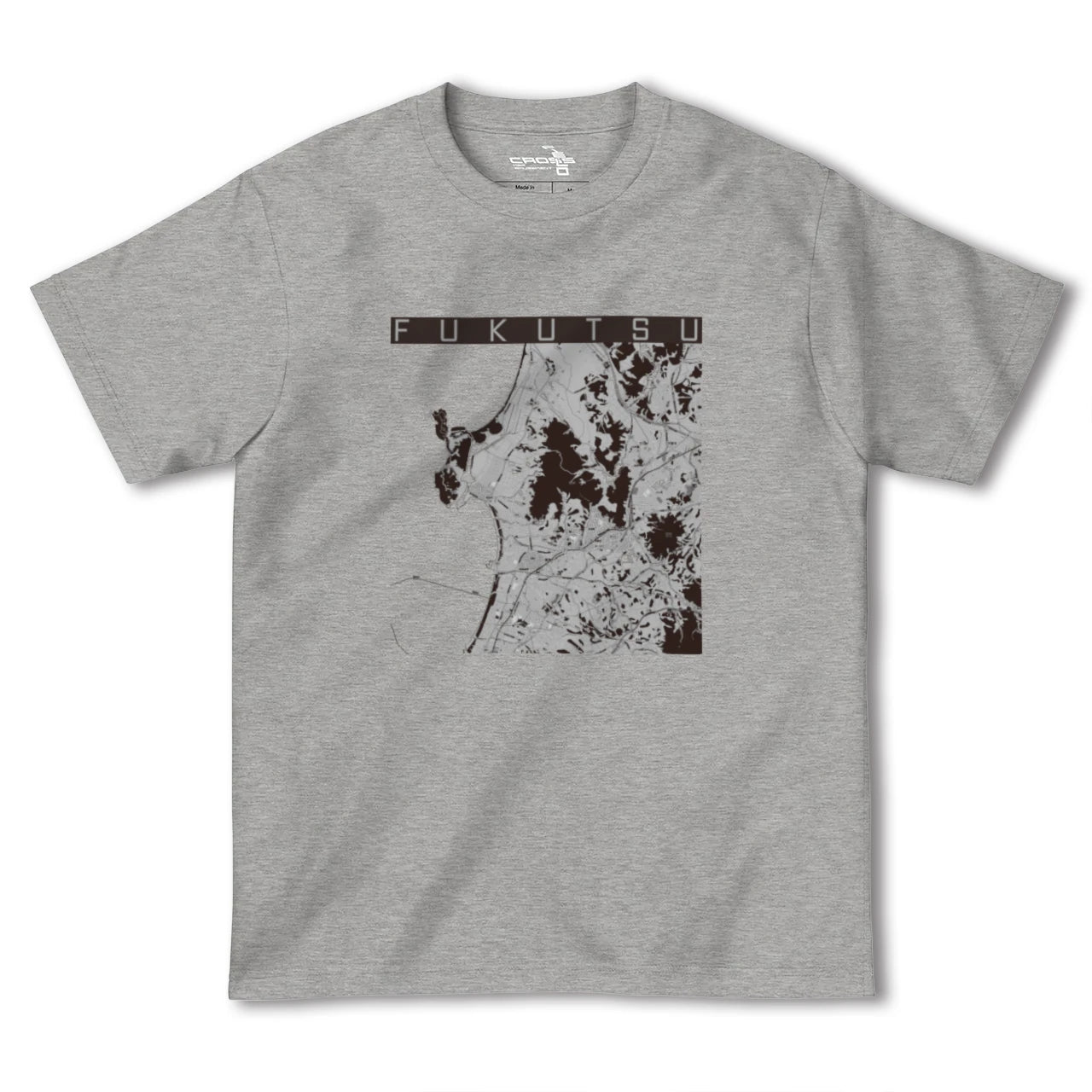 【福津(福岡県)】地図柄ヘビーウェイトTシャツ