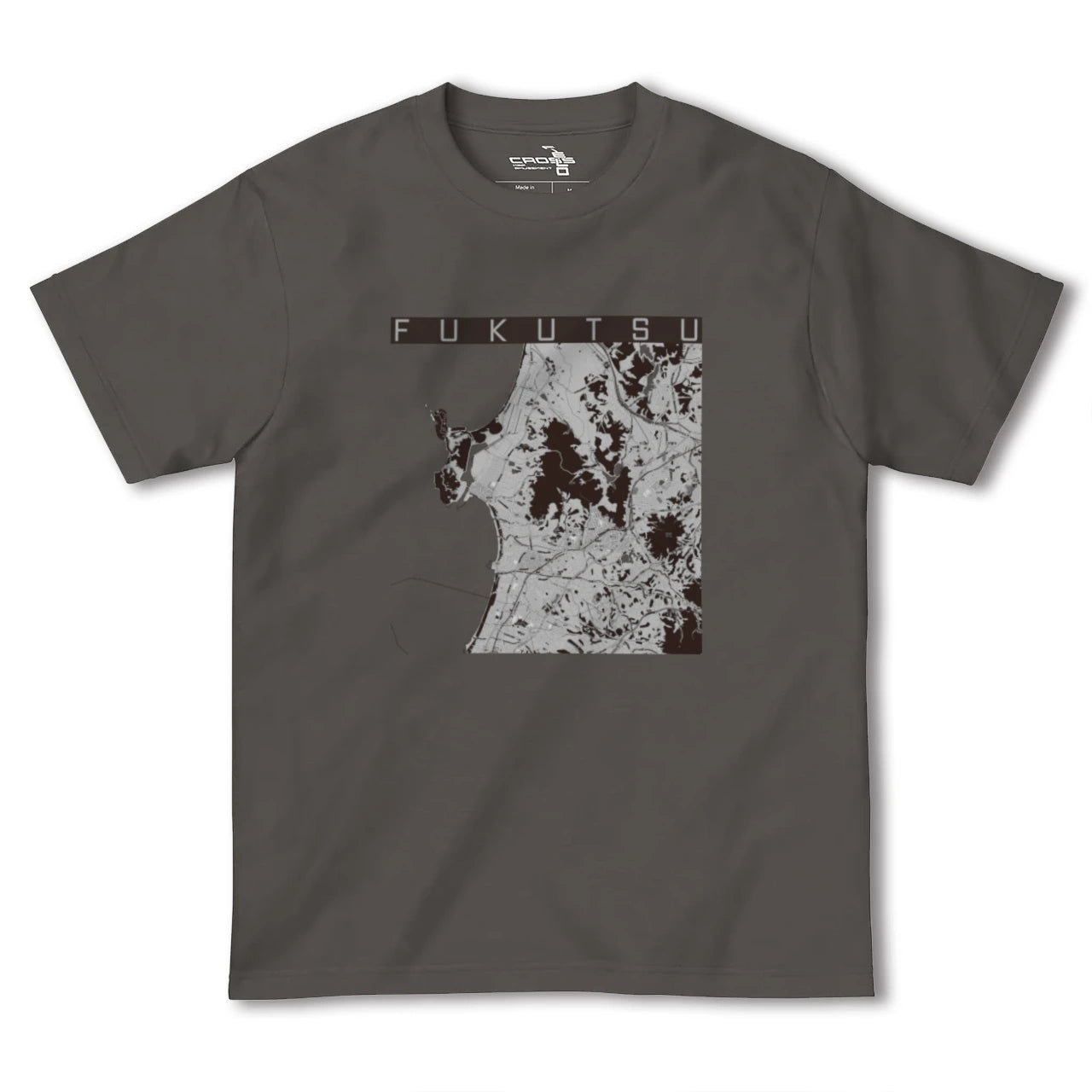 【福津(福岡県)】地図柄ヘビーウェイトTシャツ