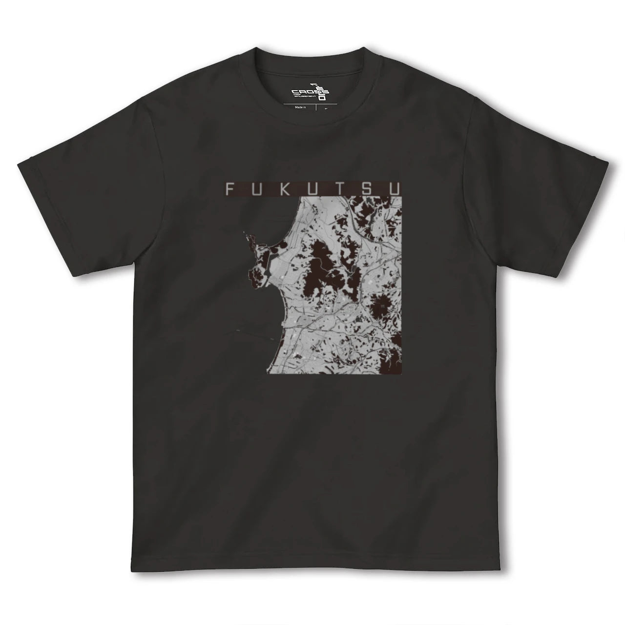 【福津(福岡県)】地図柄ヘビーウェイトTシャツ