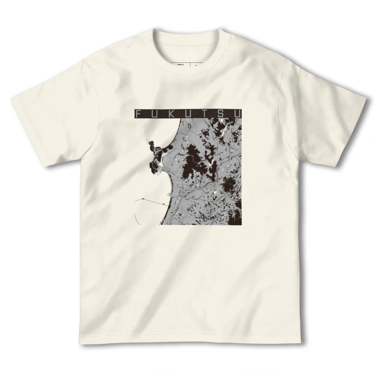 【福津(福岡県)】地図柄ヘビーウェイトTシャツ
