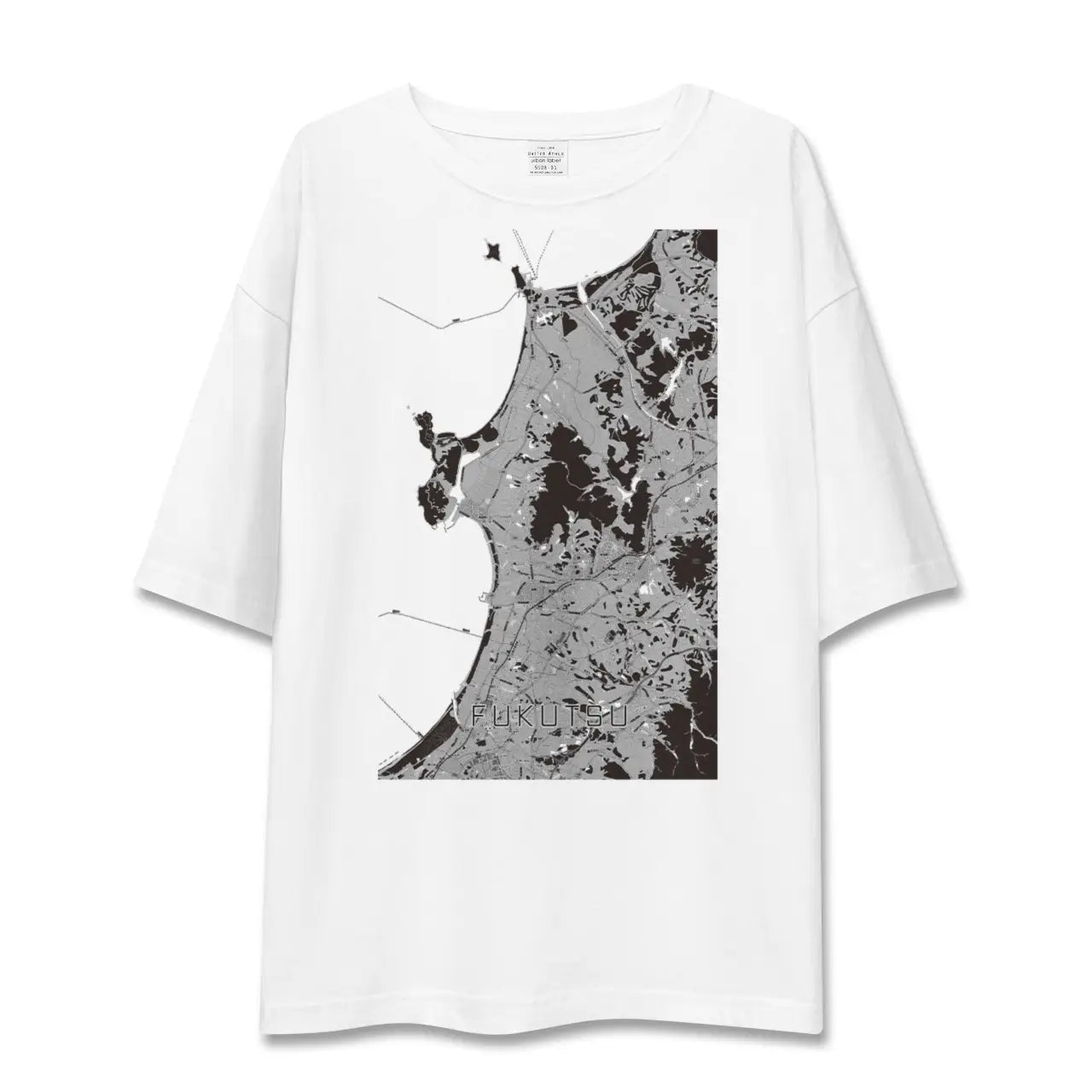 【福津(福岡県)】地図柄ビッグシルエットTシャツ