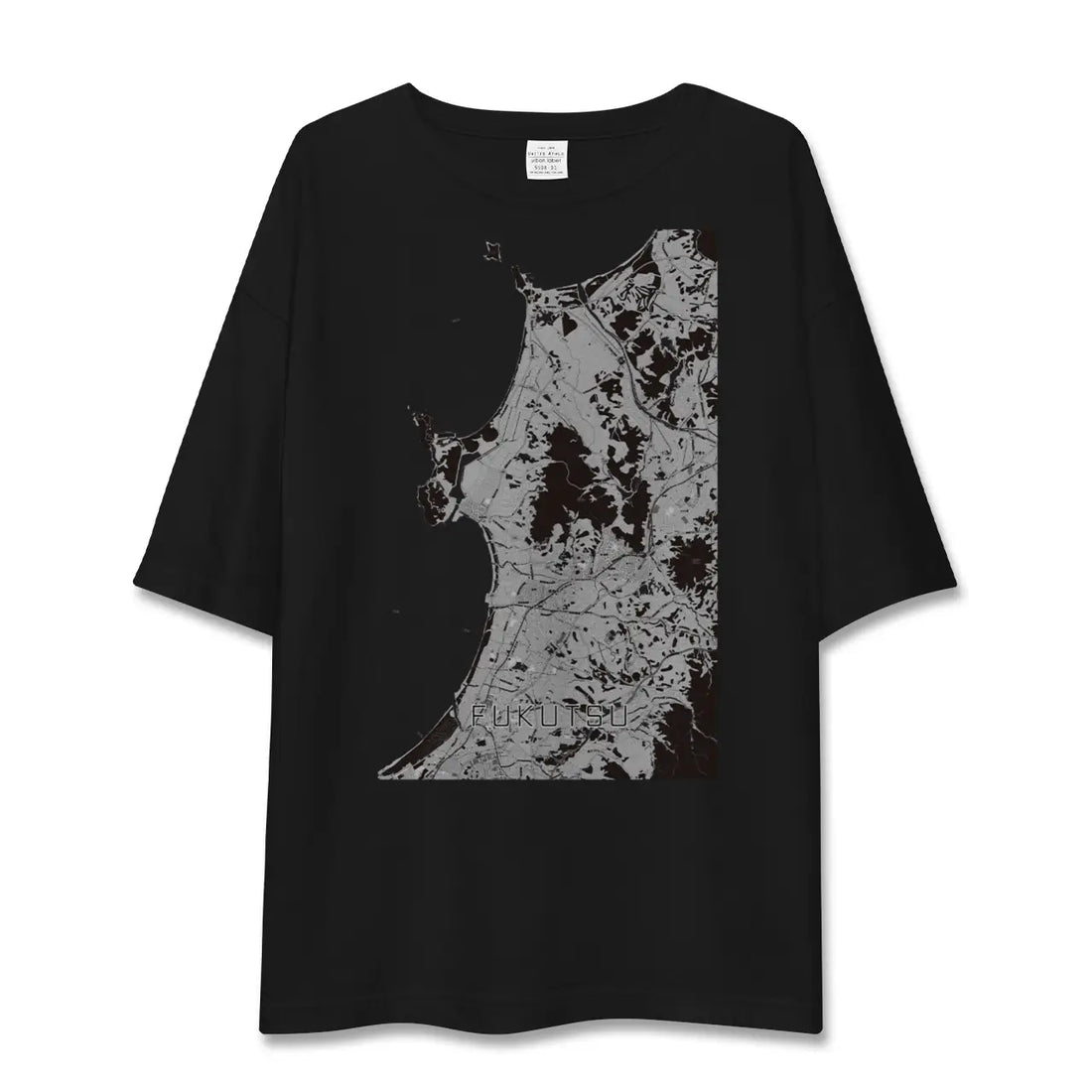 【福津(福岡県)】地図柄ビッグシルエットTシャツ