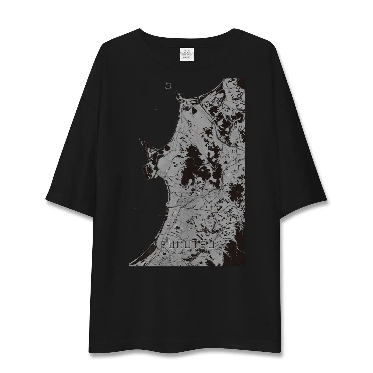 【福津(福岡県)】地図柄ビッグシルエットTシャツ