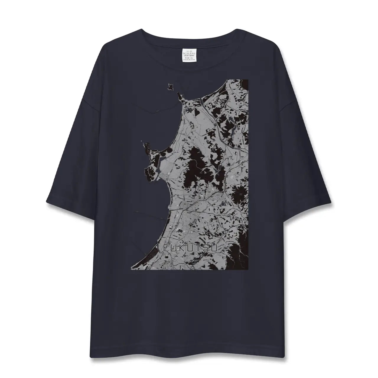 【福津(福岡県)】地図柄ビッグシルエットTシャツ