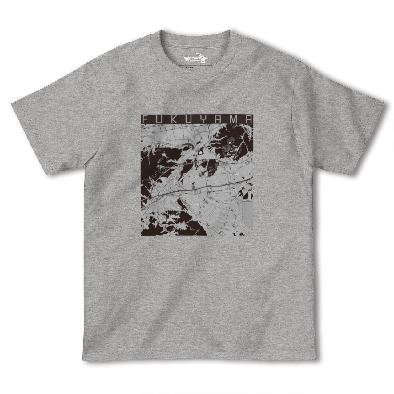 【福山(広島県)】地図柄ヘビーウェイトTシャツ