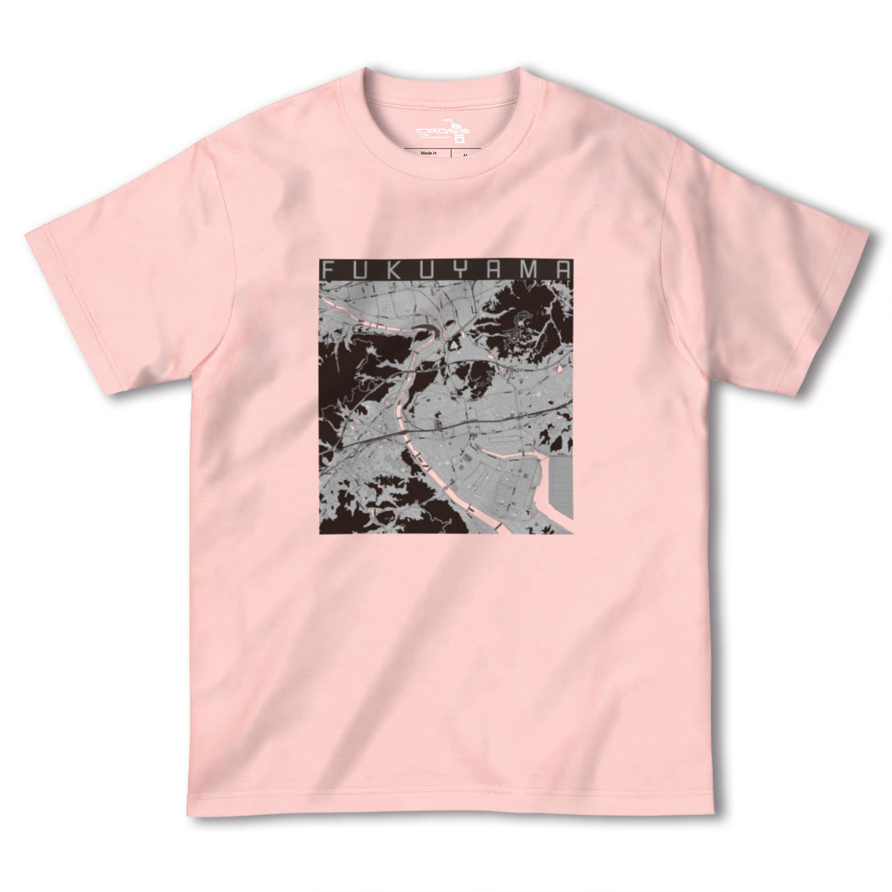 【福山(広島県)】地図柄ヘビーウェイトTシャツ
