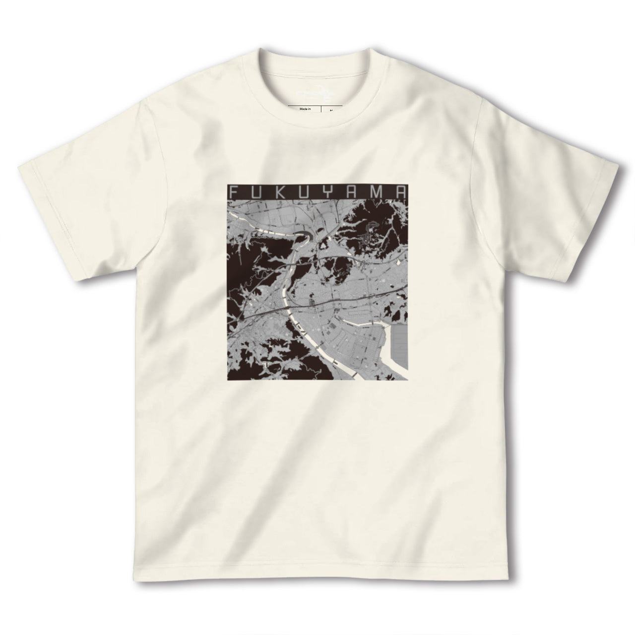 【福山(広島県)】地図柄ヘビーウェイトTシャツ