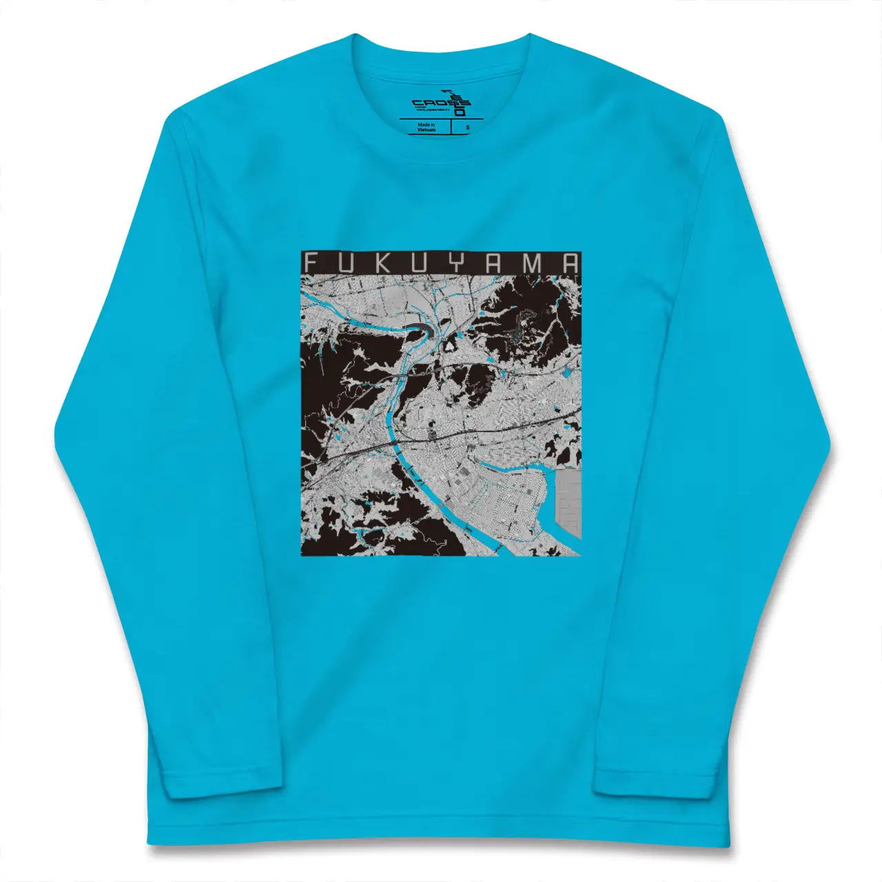 【福山(広島県)】地図柄ロングスリーブTシャツ