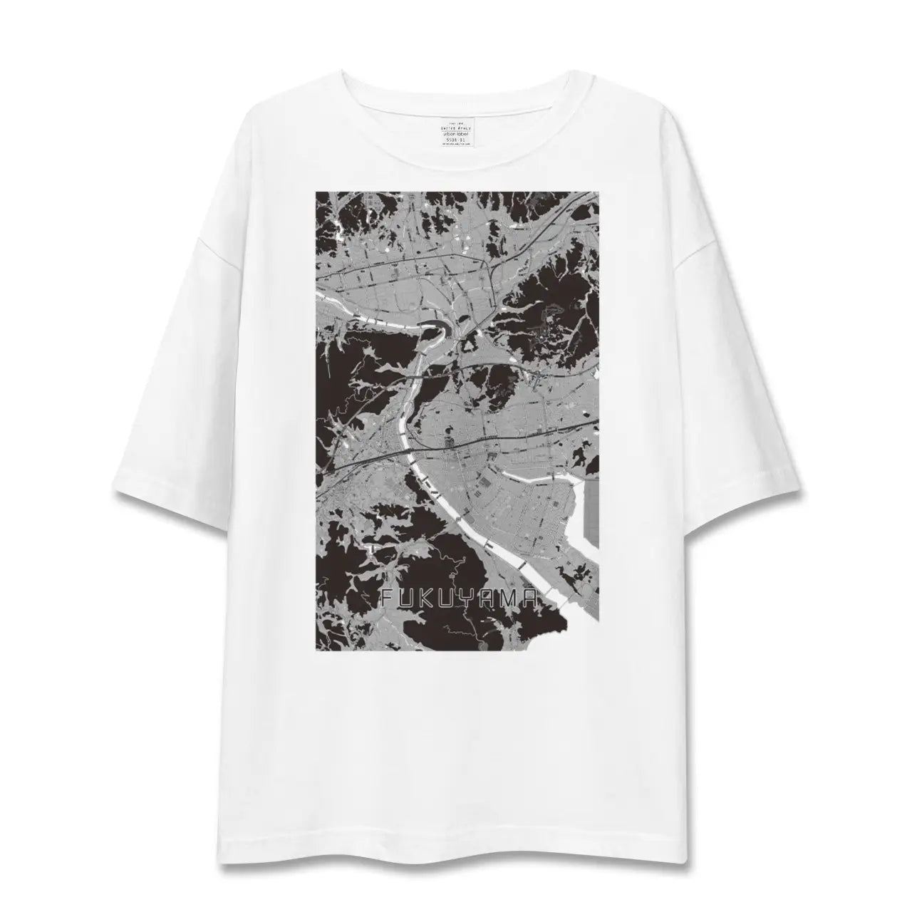 【福山(広島県)】地図柄ビッグシルエットTシャツ