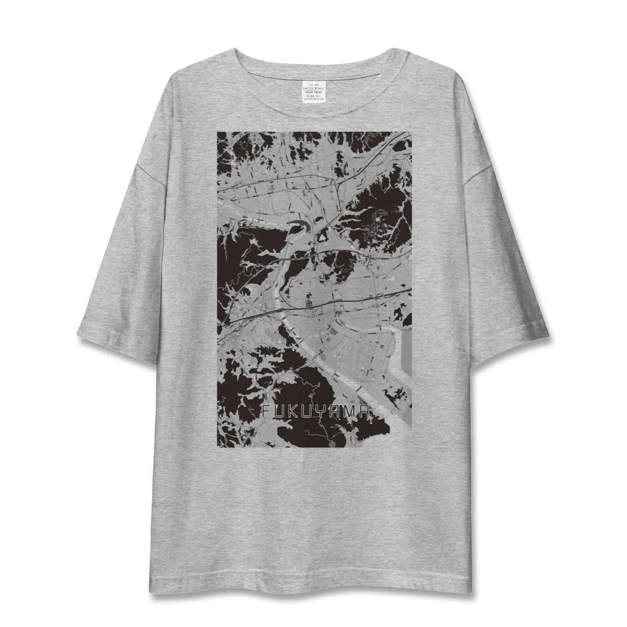 【福山(広島県)】地図柄ビッグシルエットTシャツ