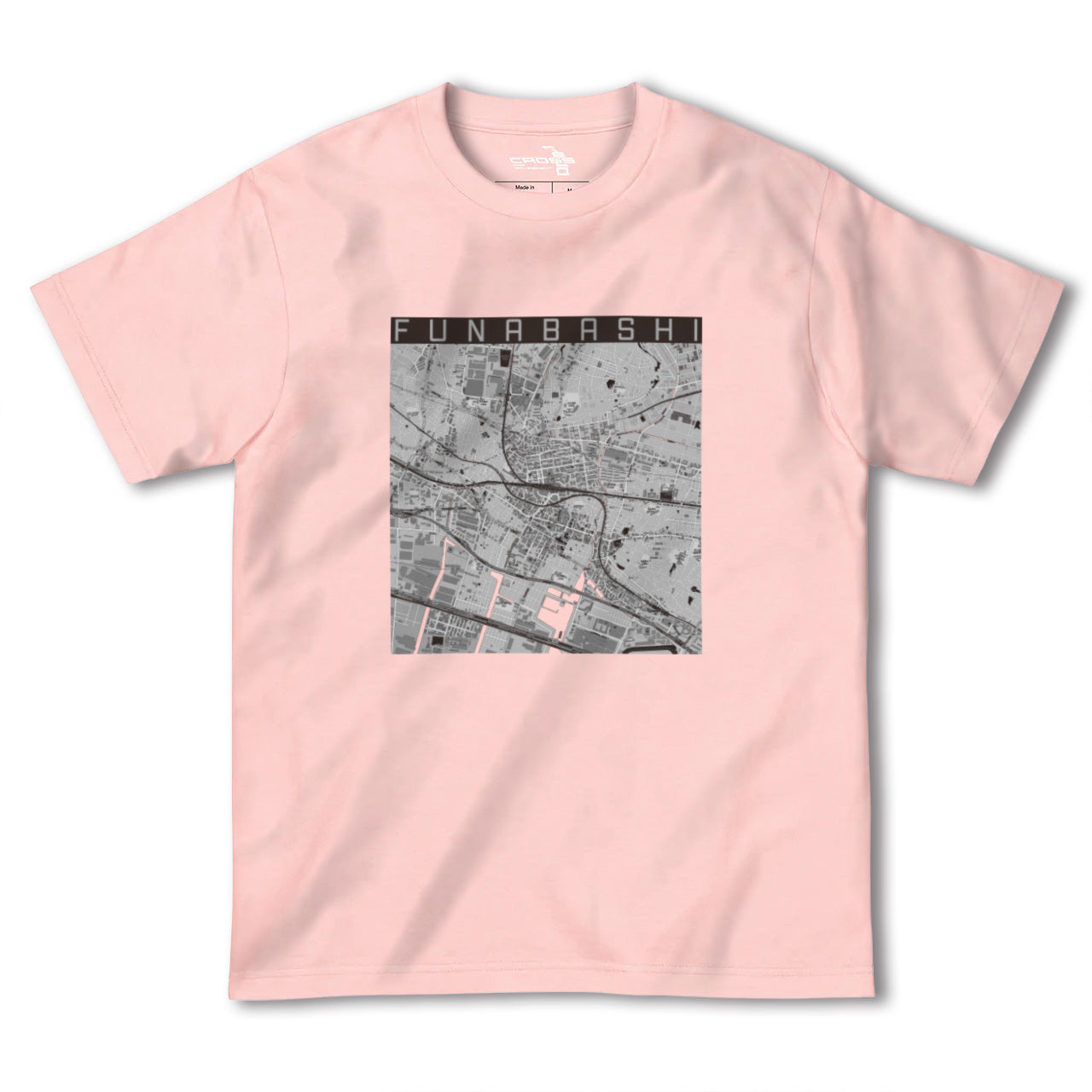 【船橋(千葉県)】地図柄ヘビーウェイトTシャツ