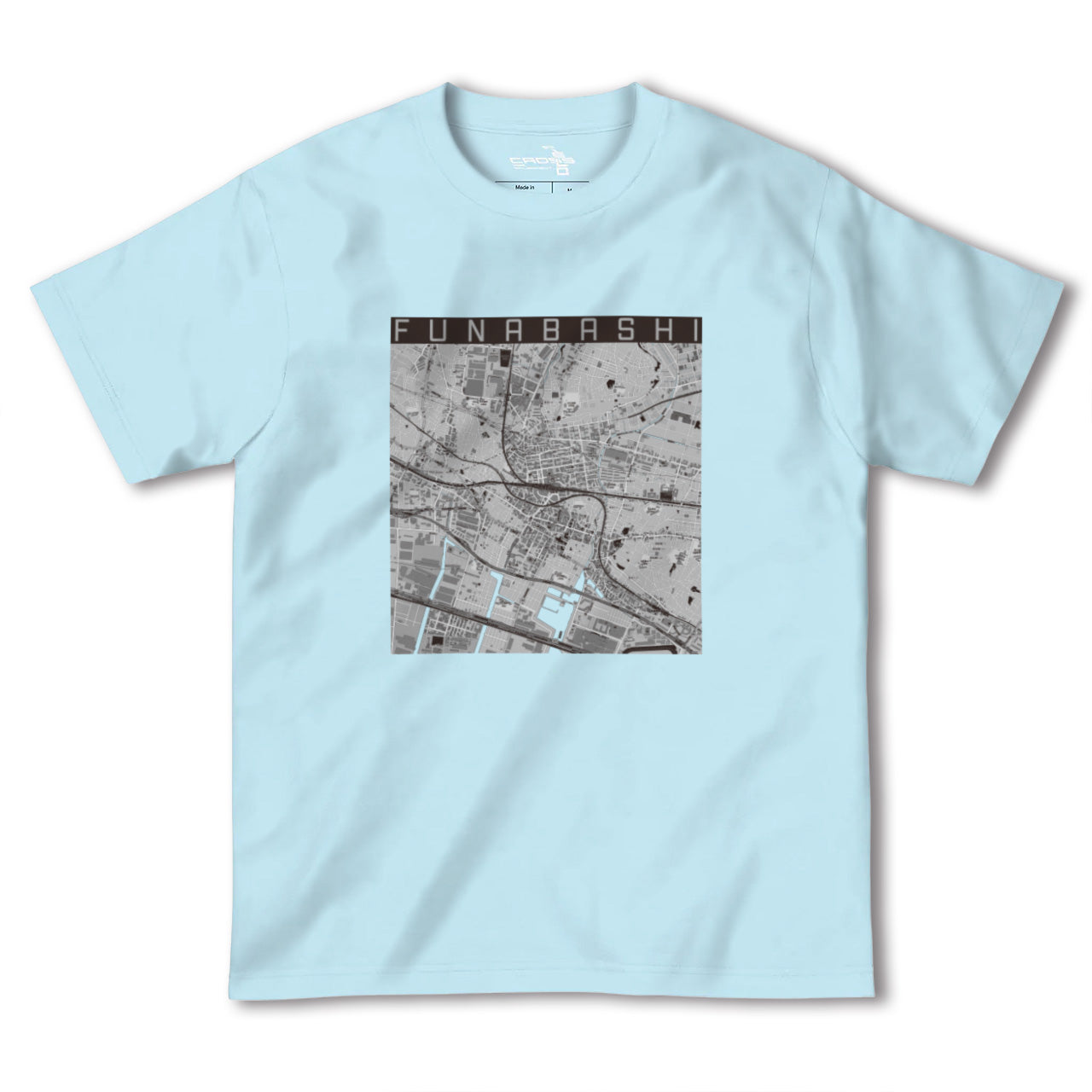 【船橋(千葉県)】地図柄ヘビーウェイトTシャツ