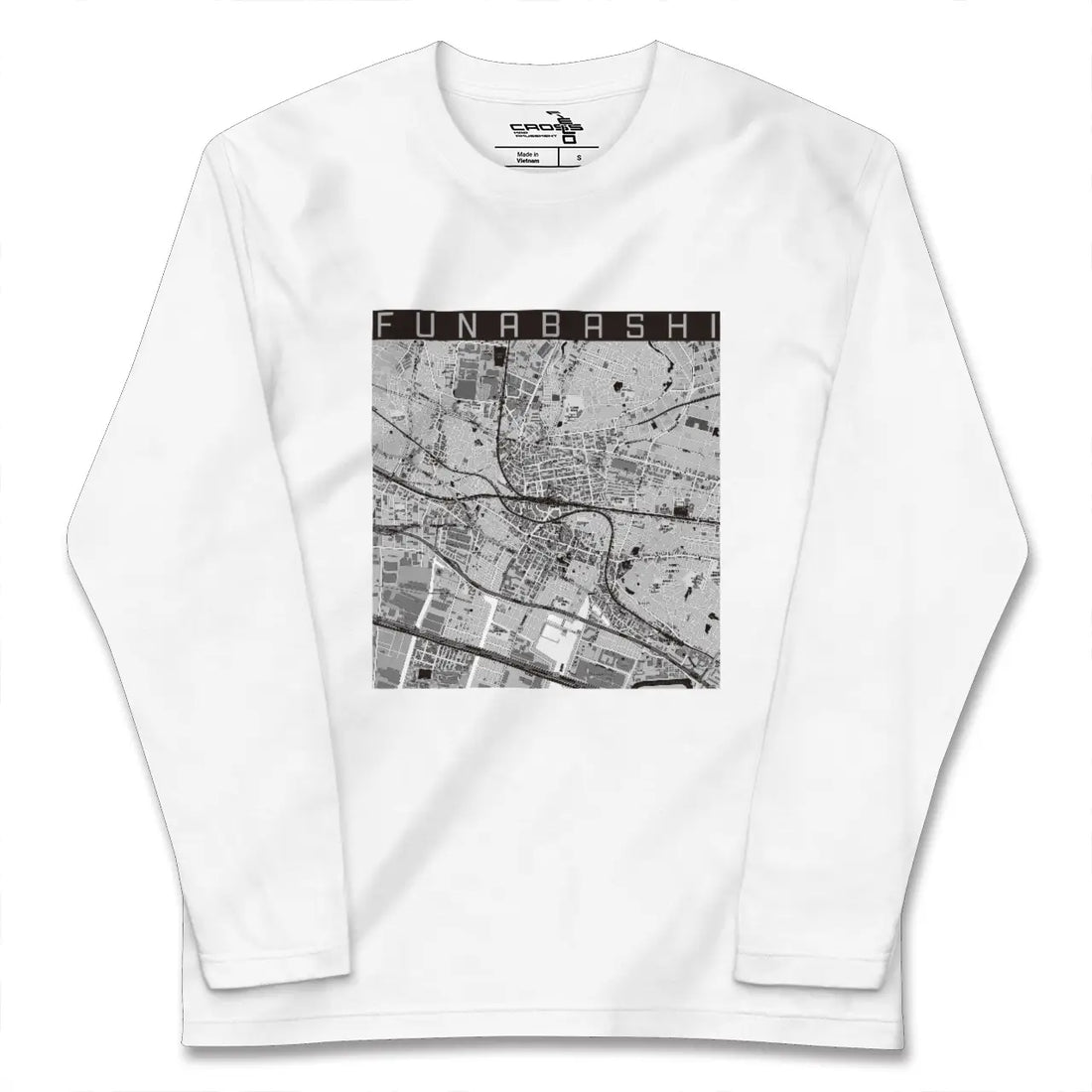 【船橋(千葉県)】地図柄ロングスリーブTシャツ