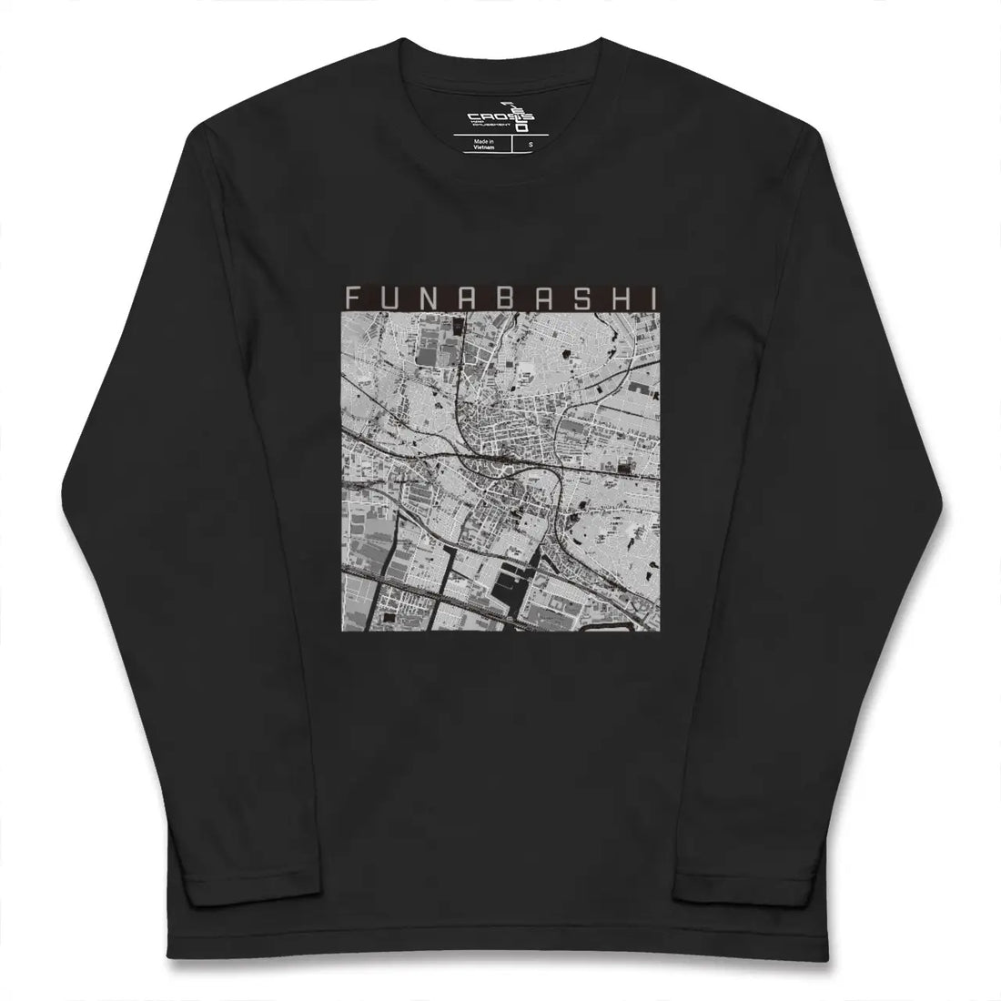 【船橋(千葉県)】地図柄ロングスリーブTシャツ