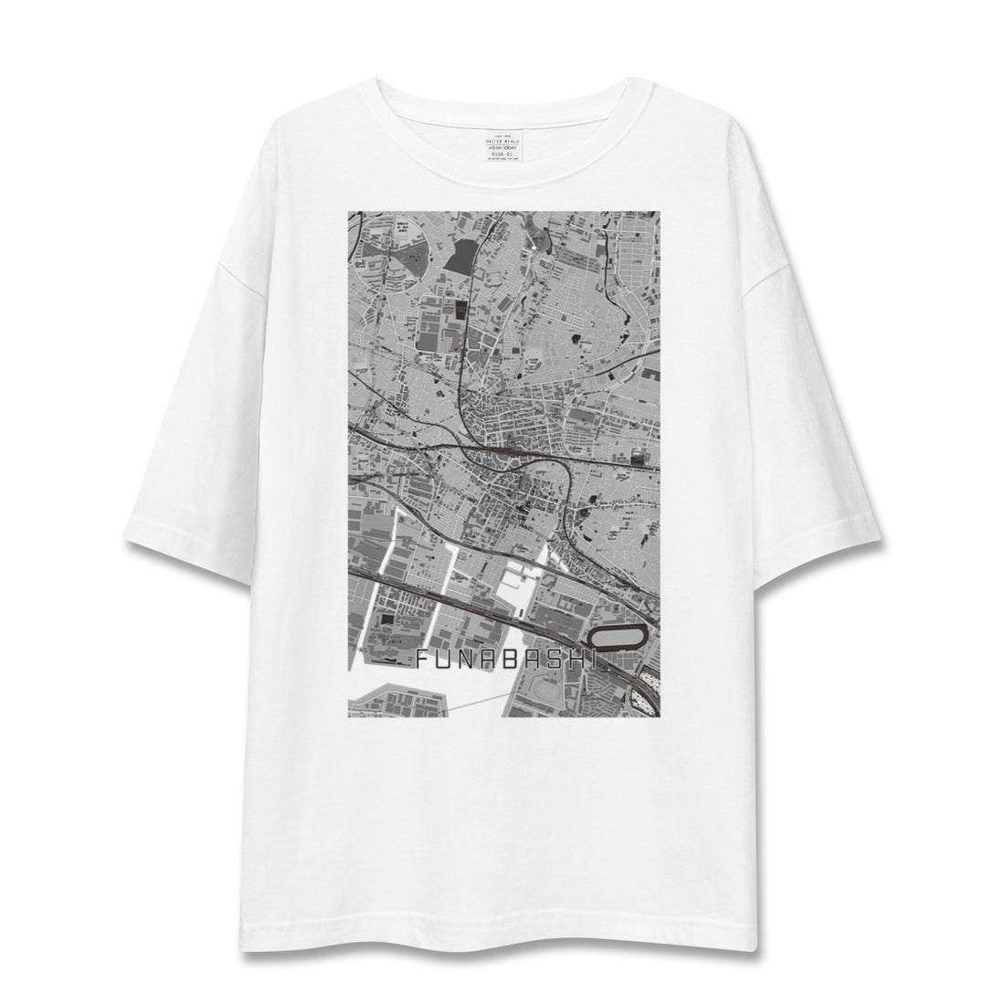 【船橋(千葉県)】地図柄ビッグシルエットTシャツ