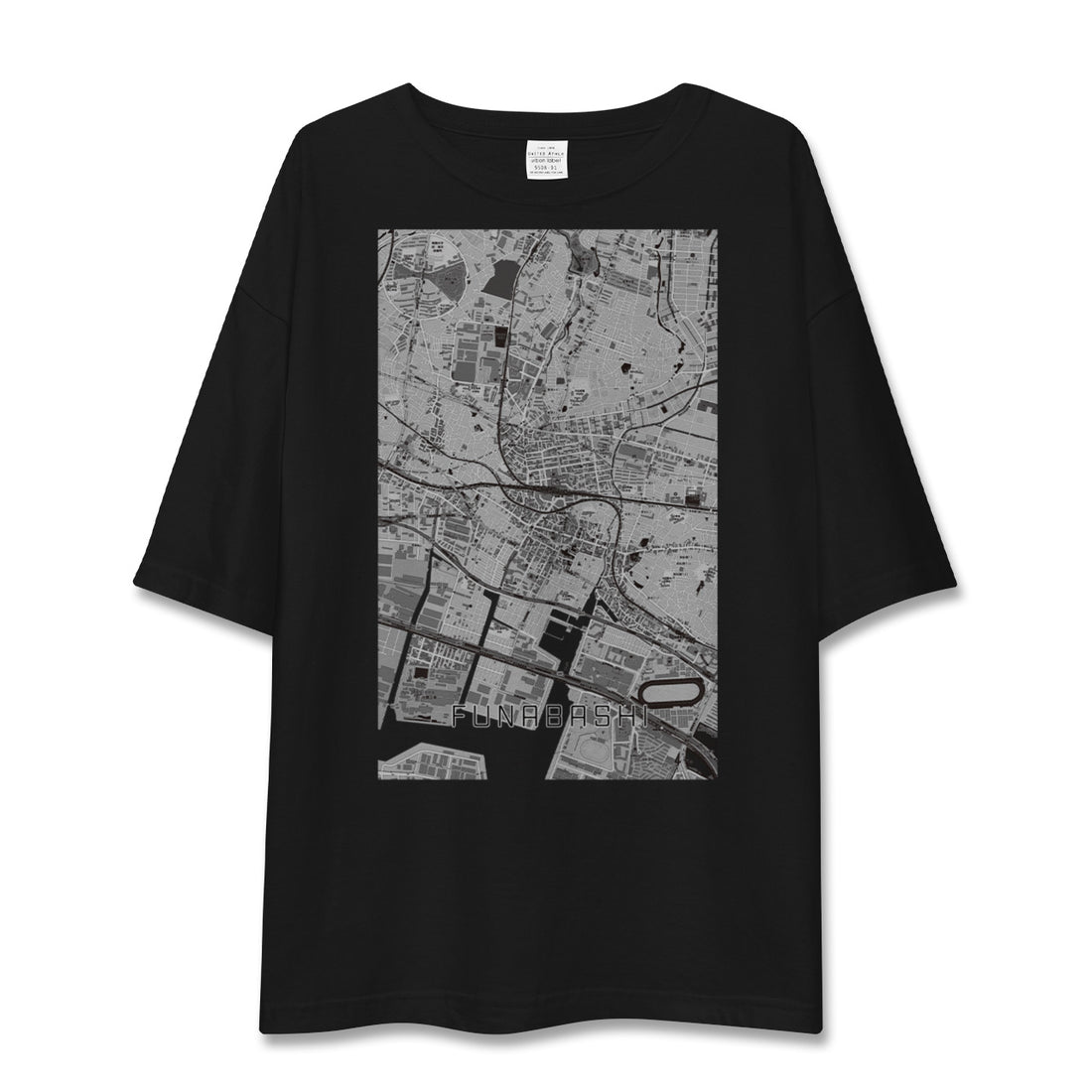 【船橋(千葉県)】地図柄ビッグシルエットTシャツ