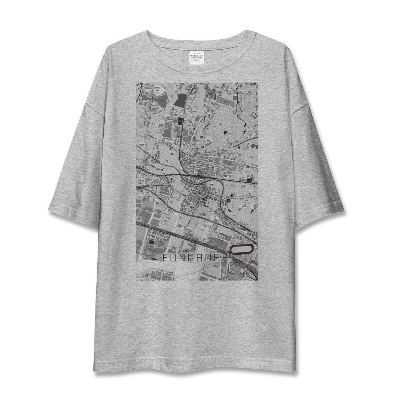 【船橋(千葉県)】地図柄ビッグシルエットTシャツ