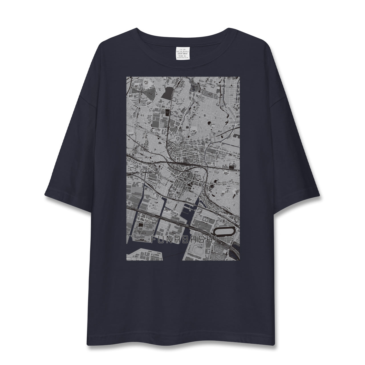 【船橋(千葉県)】地図柄ビッグシルエットTシャツ