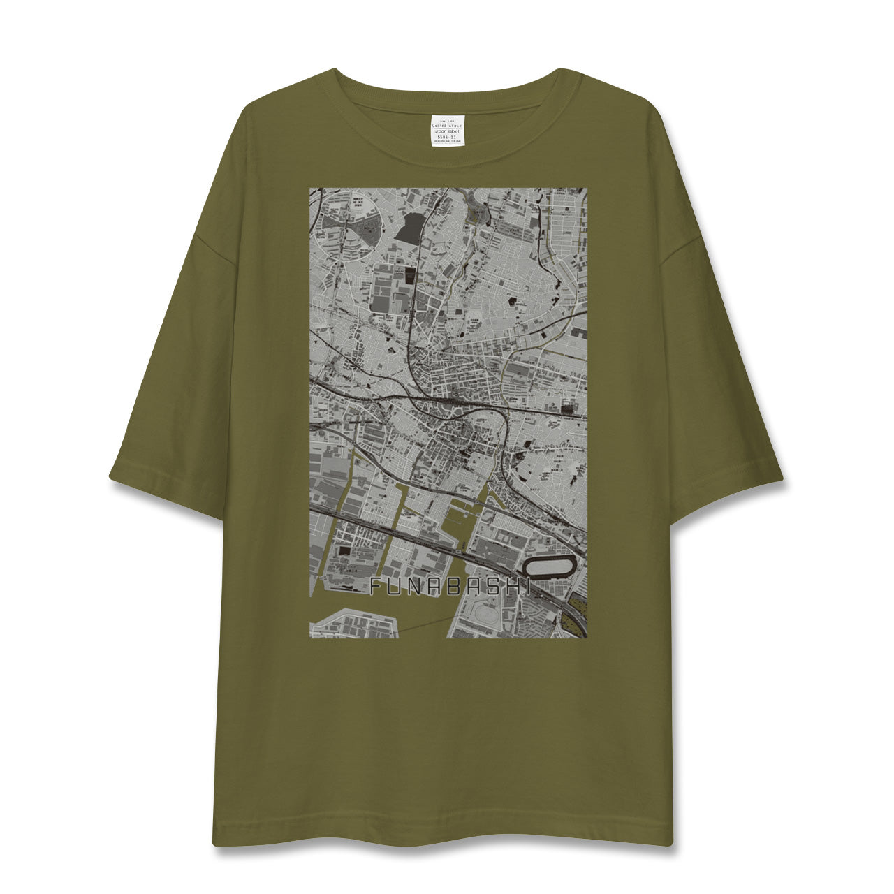 【船橋(千葉県)】地図柄ビッグシルエットTシャツ
