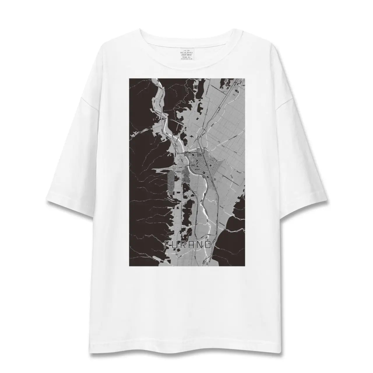 【富良野(北海道)】地図柄ビッグシルエットTシャツ