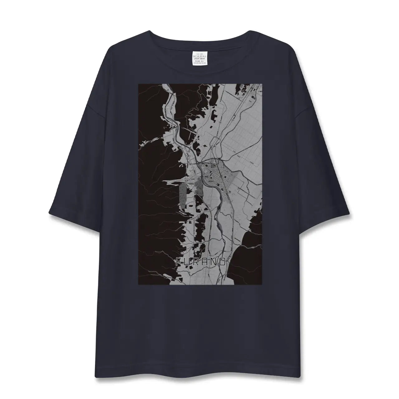 【富良野(北海道)】地図柄ビッグシルエットTシャツ