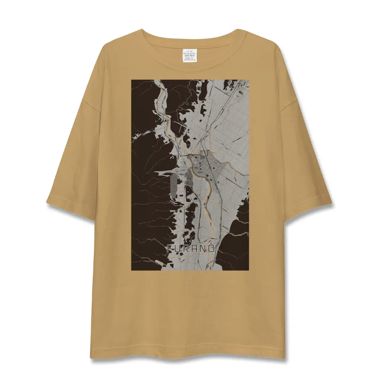 【富良野(北海道)】地図柄ビッグシルエットTシャツ