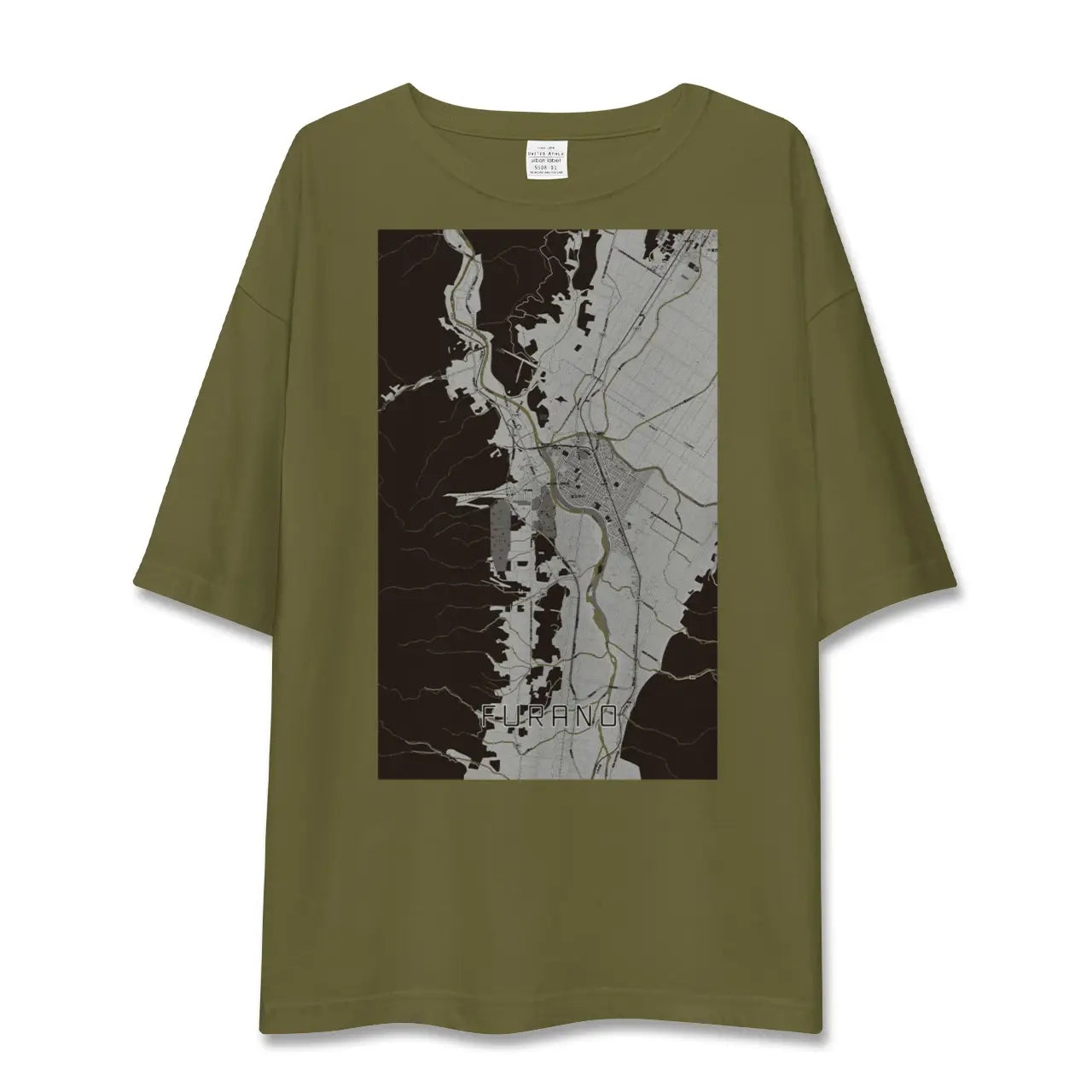 【富良野(北海道)】地図柄ビッグシルエットTシャツ