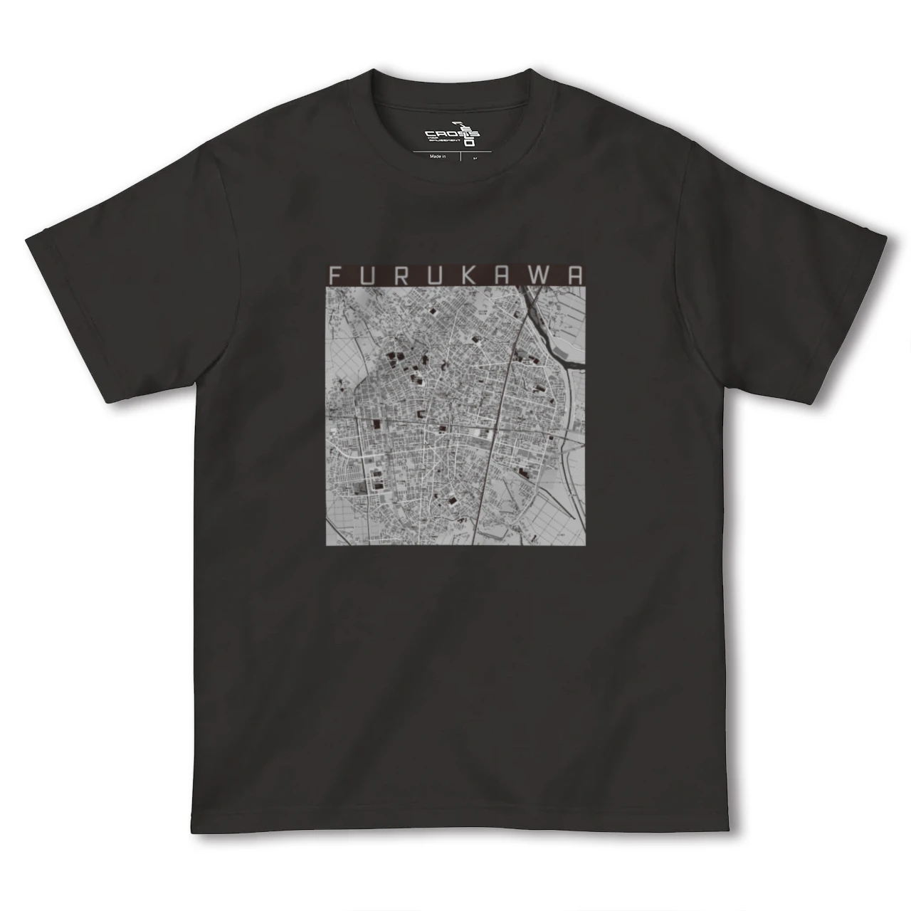 【古川(宮城県)】地図柄ヘビーウェイトTシャツ