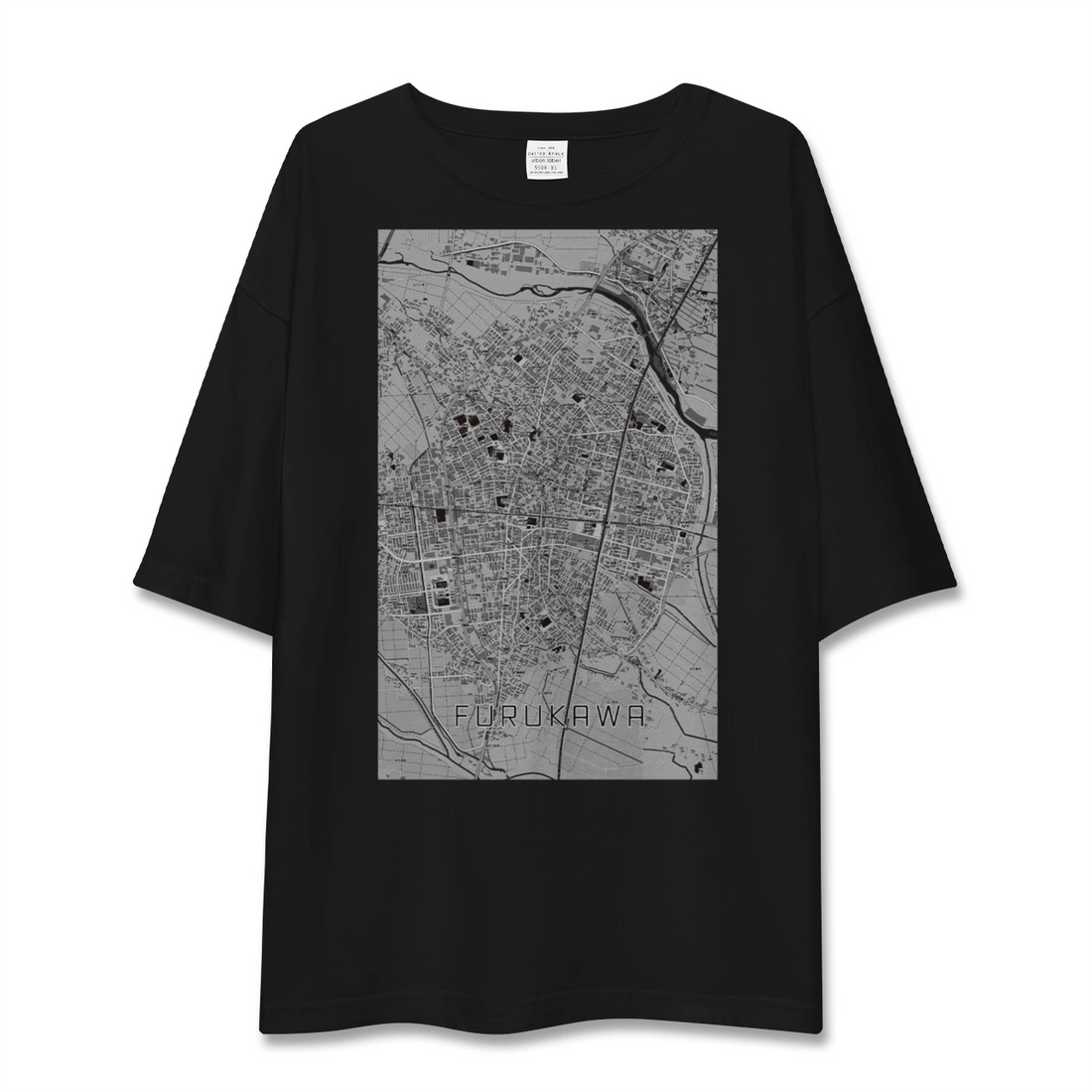 【古川(宮城県)】地図柄ビッグシルエットTシャツ