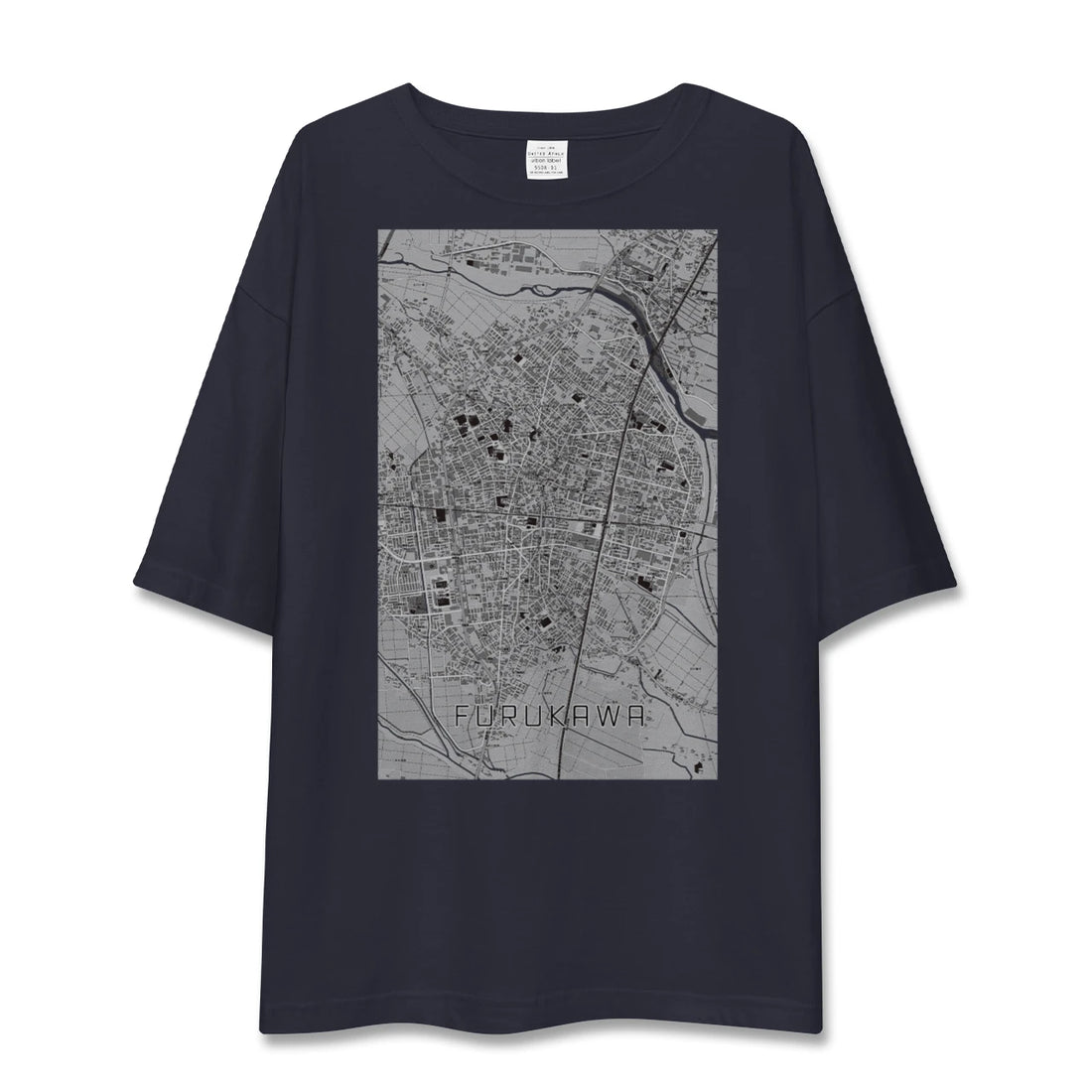 【古川(宮城県)】地図柄ビッグシルエットTシャツ