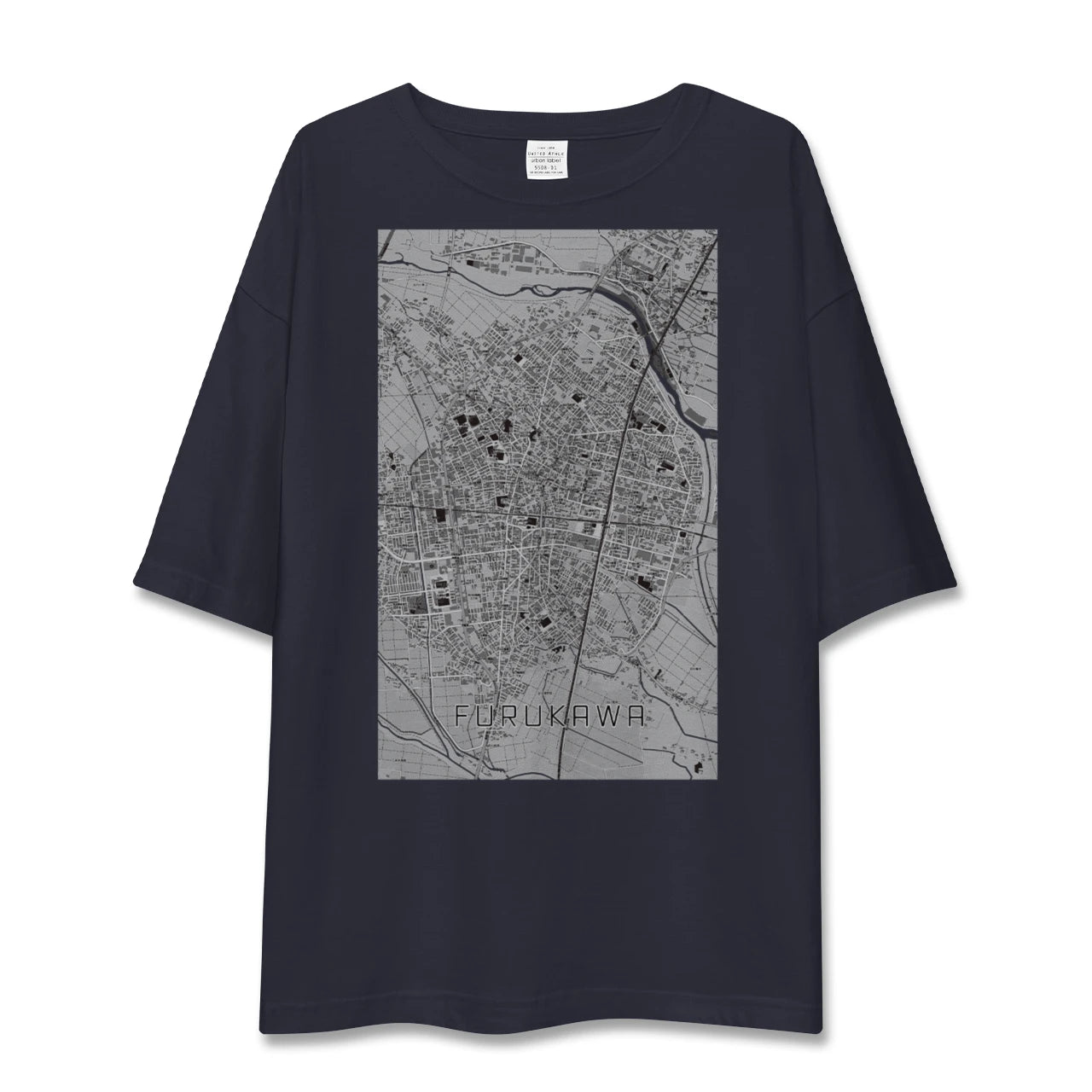 【古川(宮城県)】地図柄ビッグシルエットTシャツ