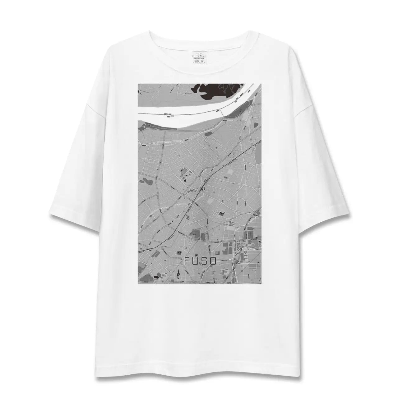 【扶桑(愛知県)】地図柄ビッグシルエットTシャツ