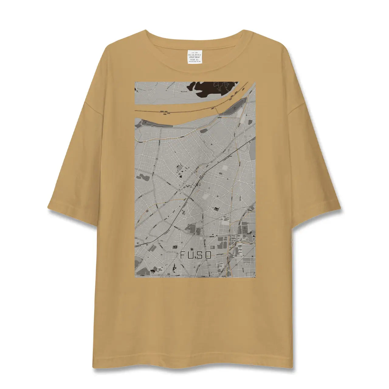 【扶桑(愛知県)】地図柄ビッグシルエットTシャツ