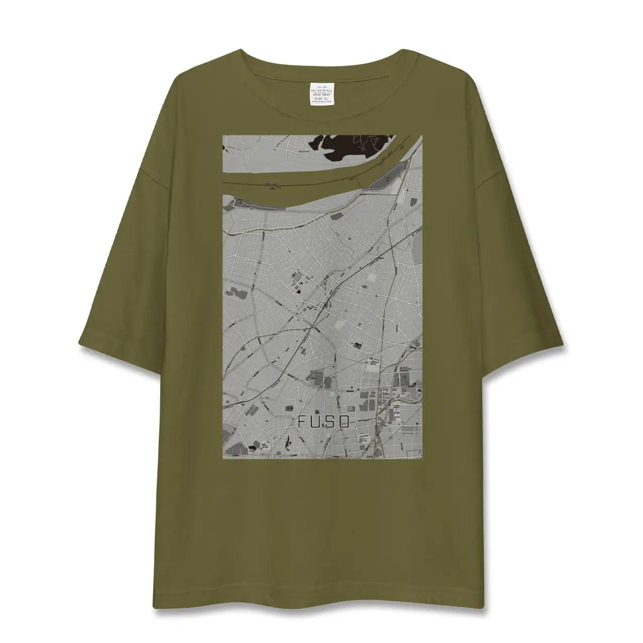【扶桑(愛知県)】地図柄ビッグシルエットTシャツ