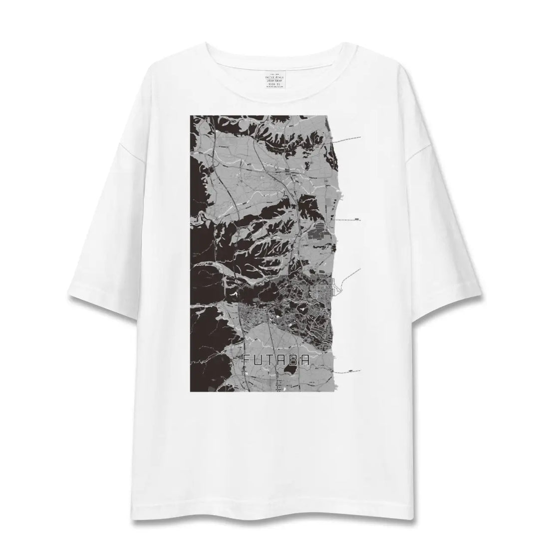 【双葉(福島県)】地図柄ビッグシルエットTシャツ